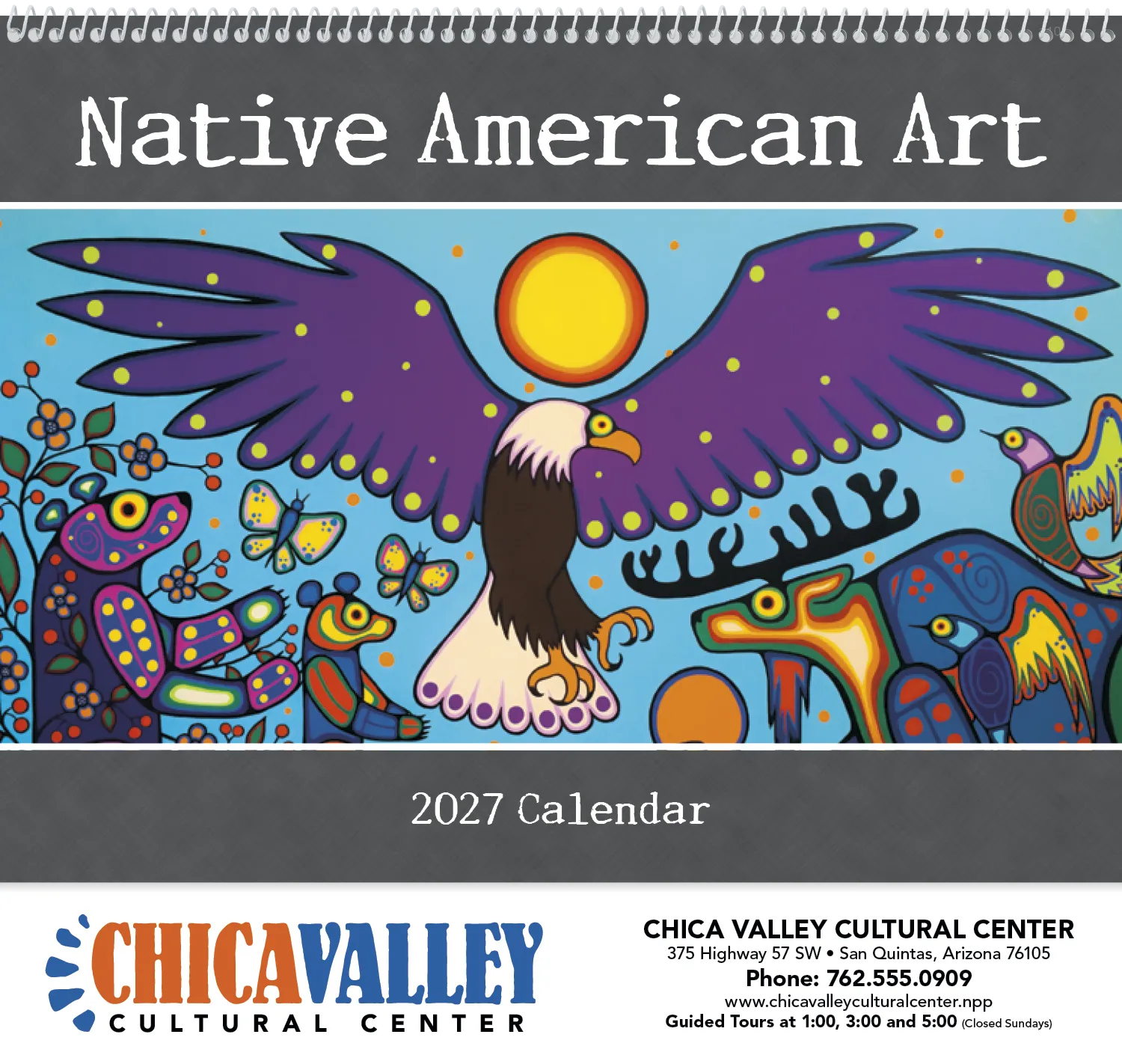 Native American Art Wall Calendar Cultural Heritage - 18.5 x 11 in - product view 15