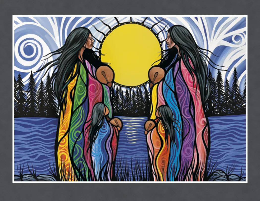 Native American Art Wall Calendar Cultural Heritage - 18.5 x 11 in - product view 21