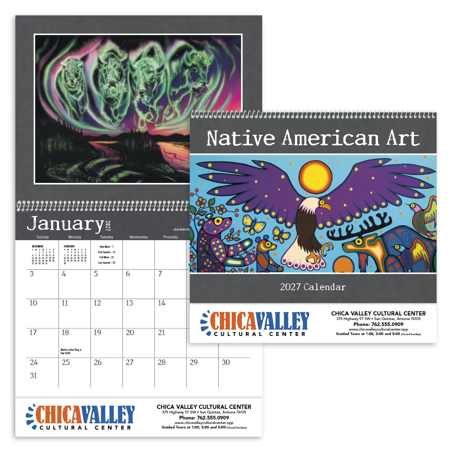 Native American Art Wall Calendar Cultural Heritage - 18.5 x 11 in - product view 29