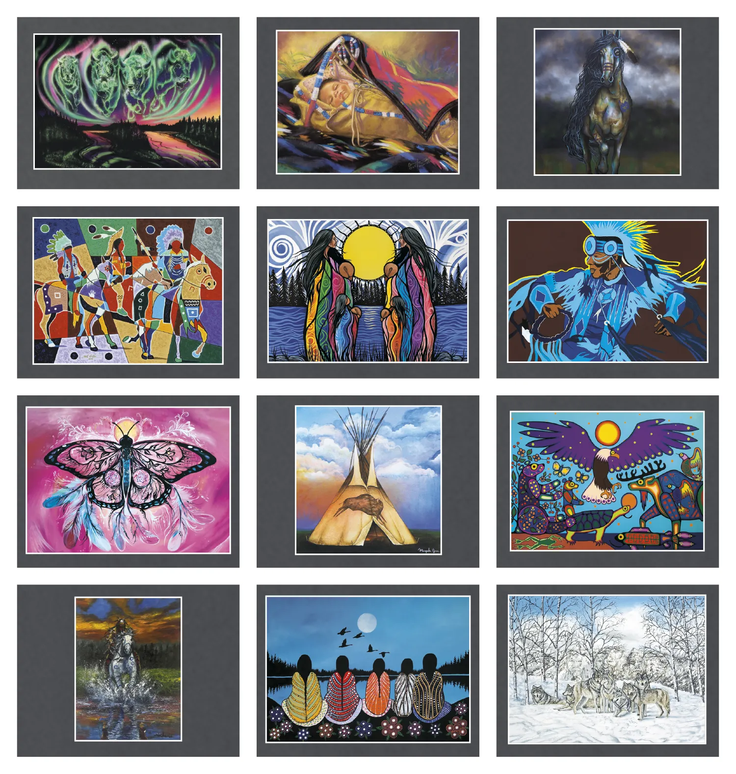 Native American Art Wall Calendar Cultural Heritage - 18.5 x 11 in - product view 30