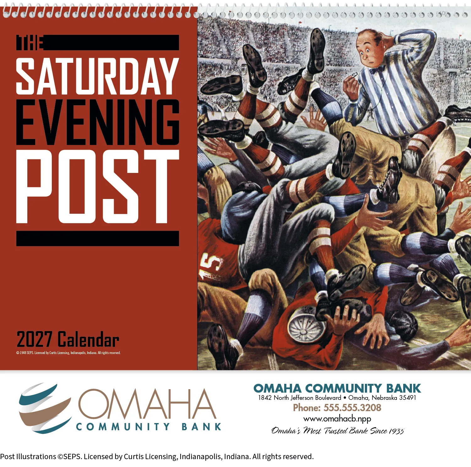 Saturday Evening Post Wall Calendar Magazine Art - 18.5 x 11 in - product view 15