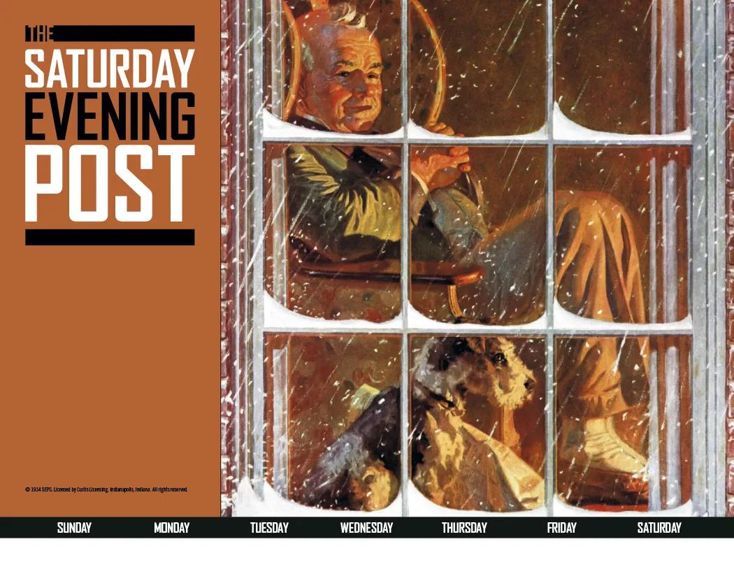 Saturday Evening Post Wall Calendar Magazine Art - 18.5 x 11 in - product view 17