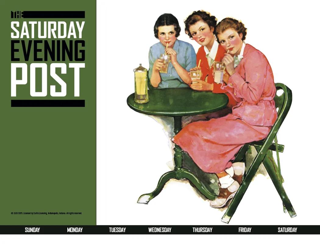 Saturday Evening Post Wall Calendar Magazine Art - 18.5 x 11 in - product view 19