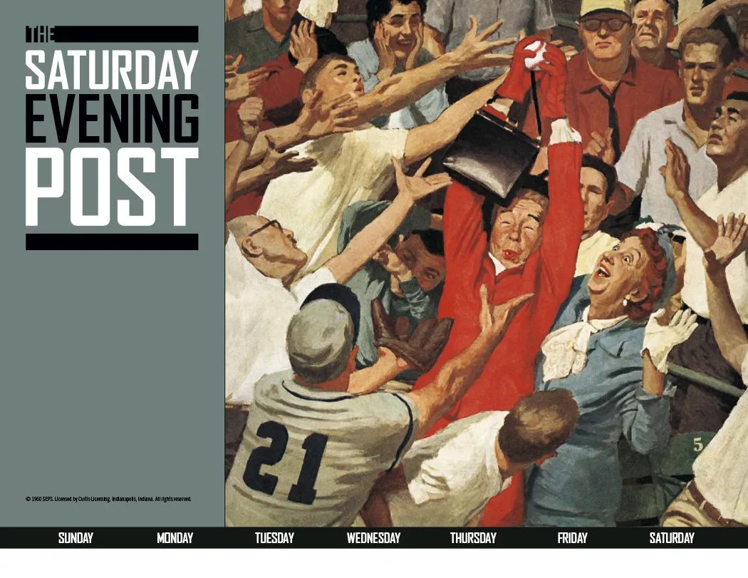 Saturday Evening Post Wall Calendar Magazine Art - 18.5 x 11 in - product view 22