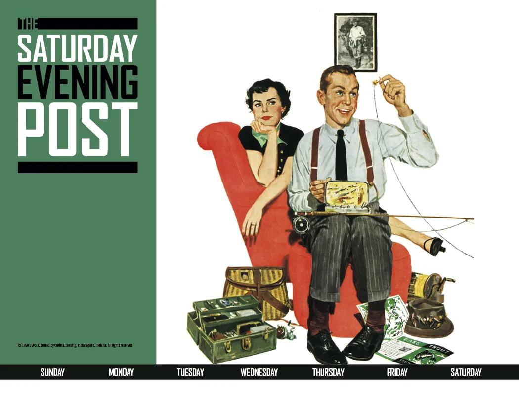 Saturday Evening Post Wall Calendar Magazine Art - 18.5 x 11 in - product view 23