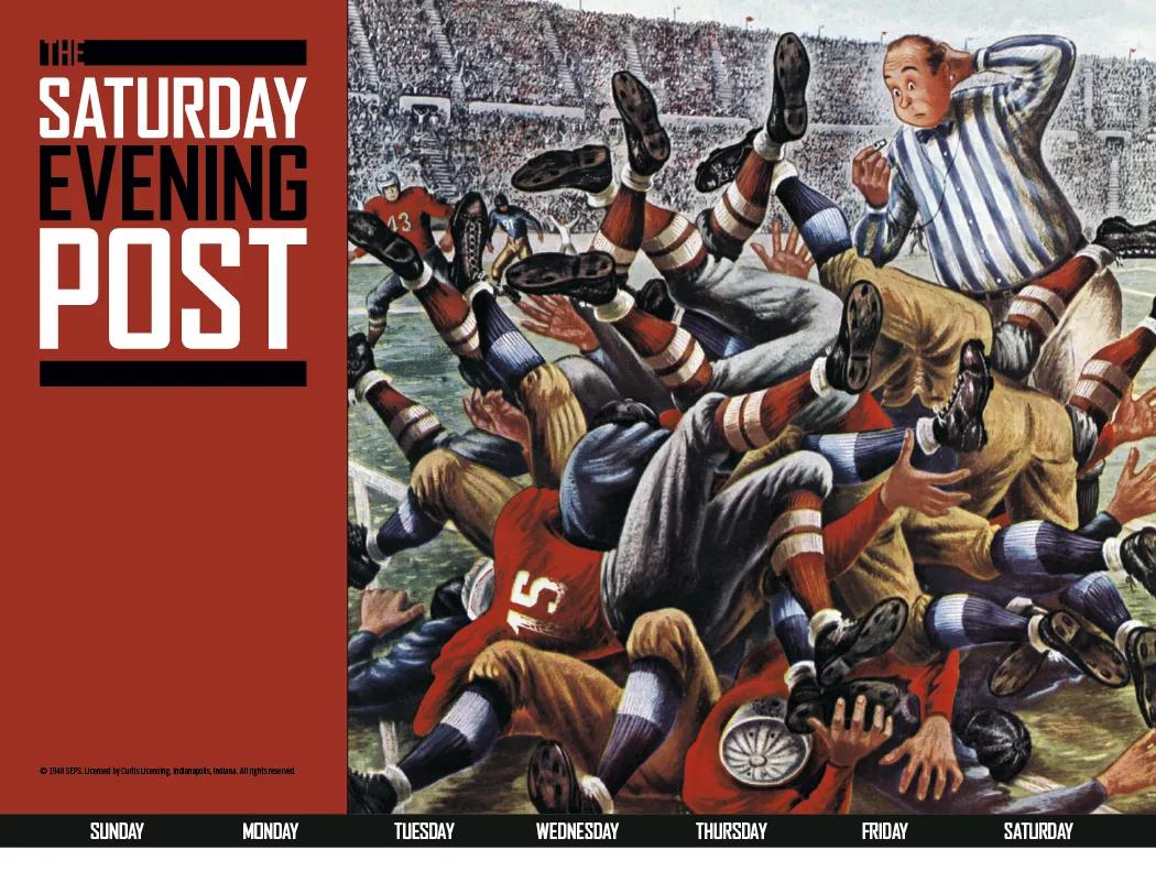 Saturday Evening Post Wall Calendar Magazine Art - 18.5 x 11 in - product view 26