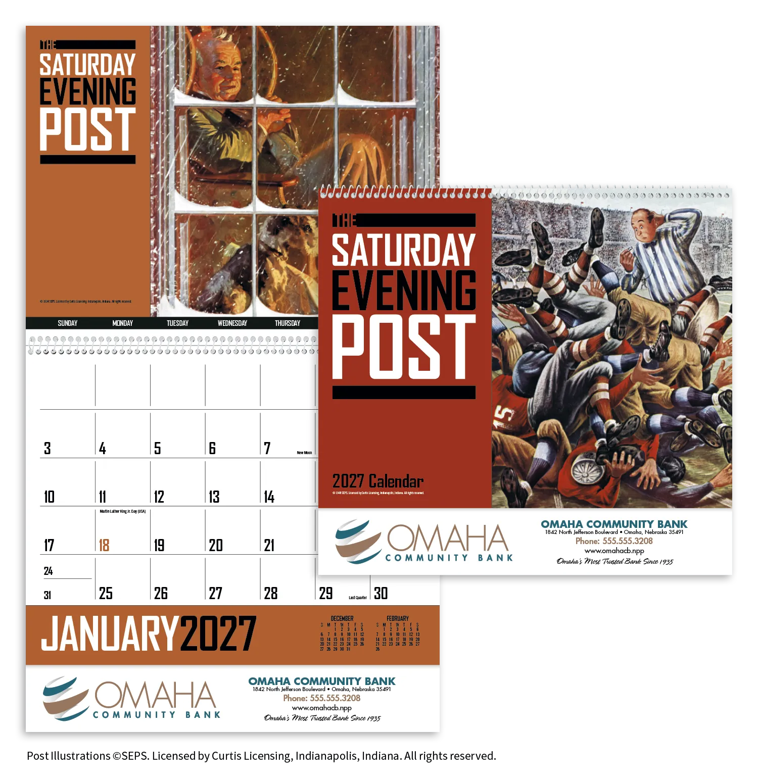 Saturday Evening Post Wall Calendar Magazine Art - 18.5 x 11 in - product view 29