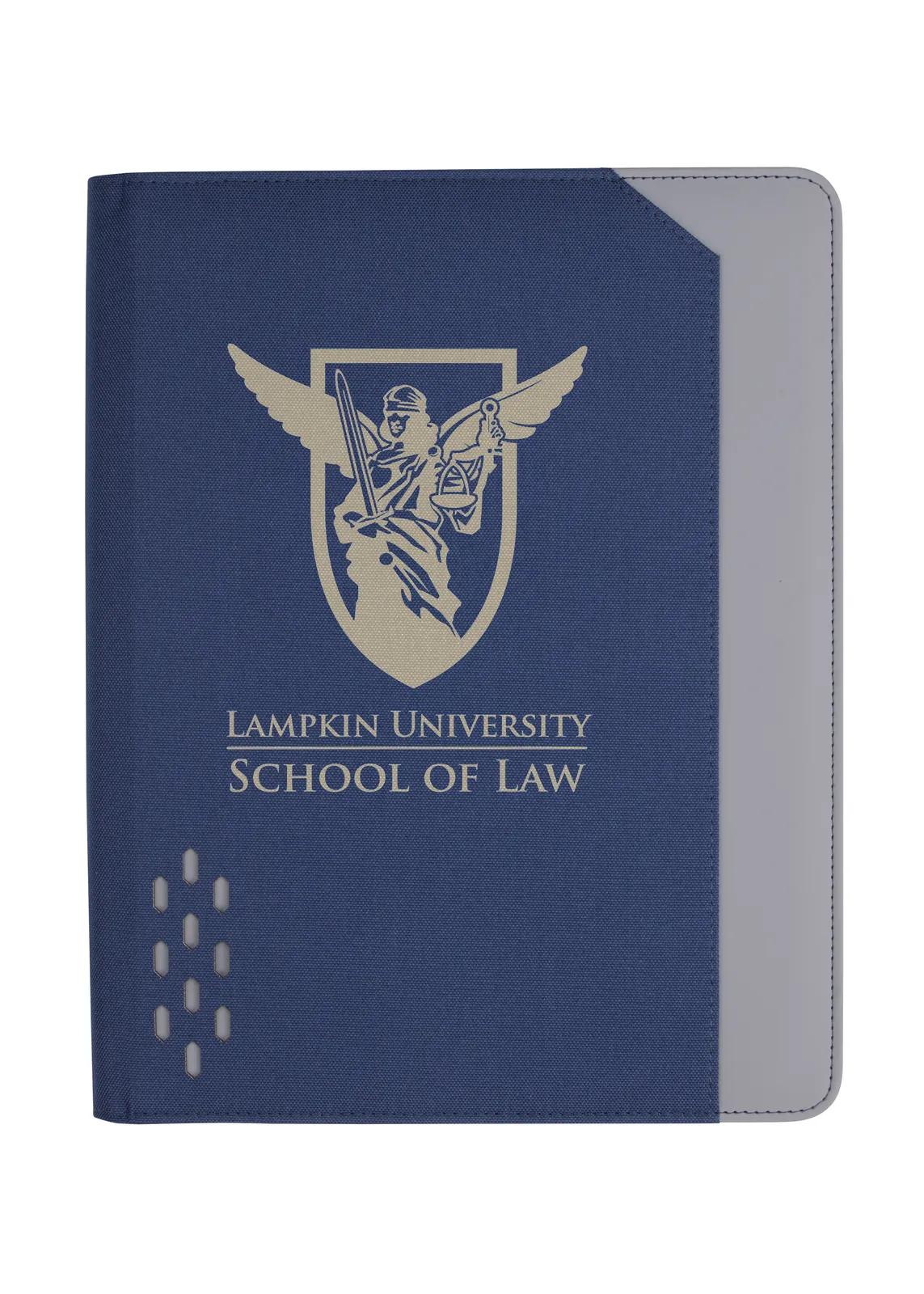 Zippered Padfolio with Pen Phone Stand Organizer - 12.6 in - product view 9