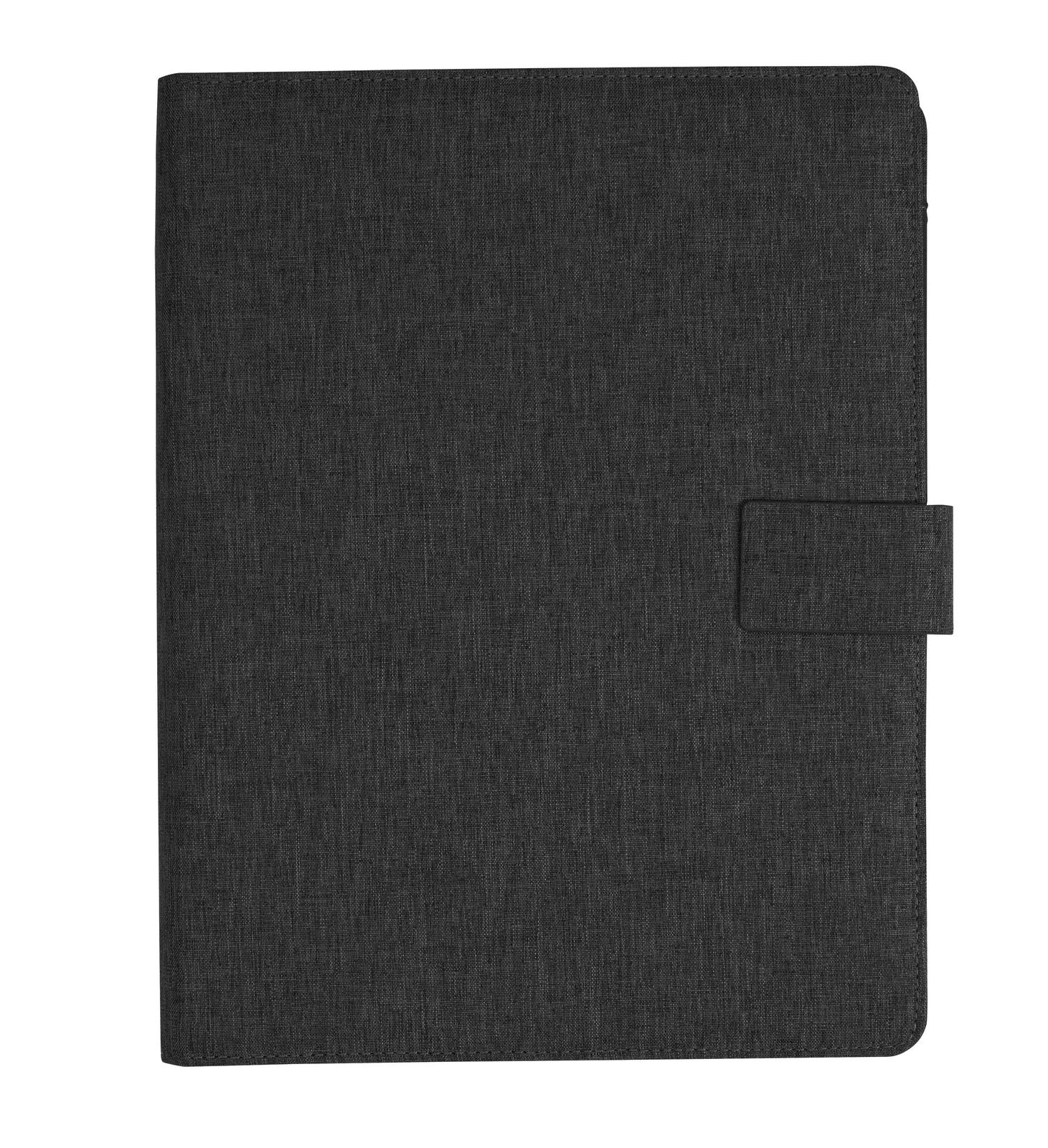 RPET Padfolio Heathered Recycled Magnetic Closure - 12.2 in - product view 2
