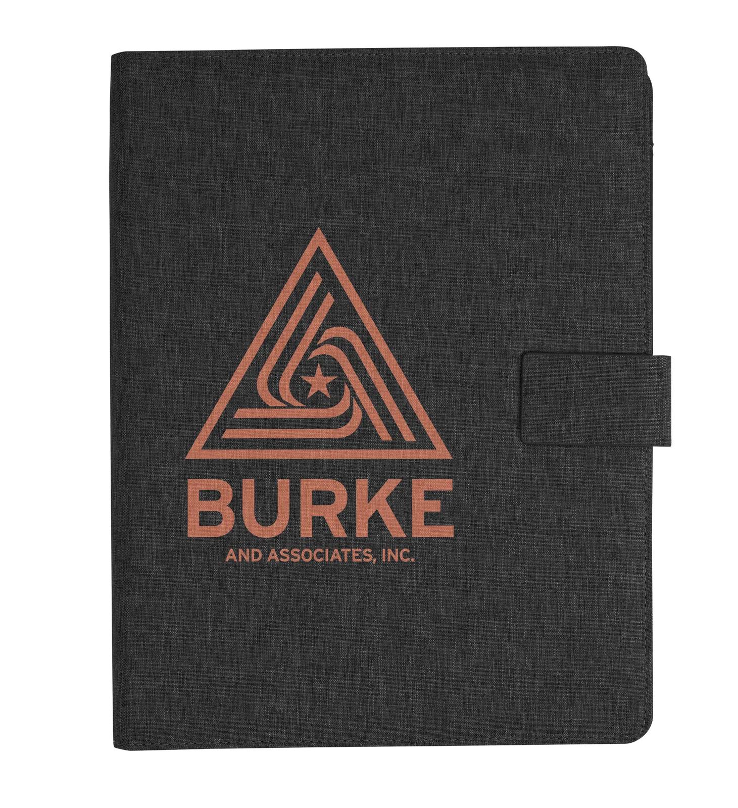 RPET Padfolio Heathered Recycled Magnetic Closure - 12.2 in - product view 9