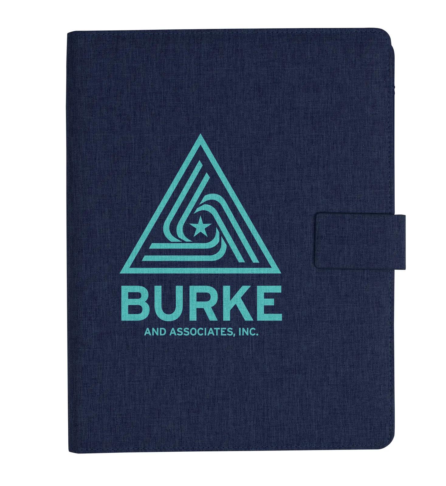 RPET Padfolio Heathered Recycled Magnetic Closure - 12.2 in - product view 10