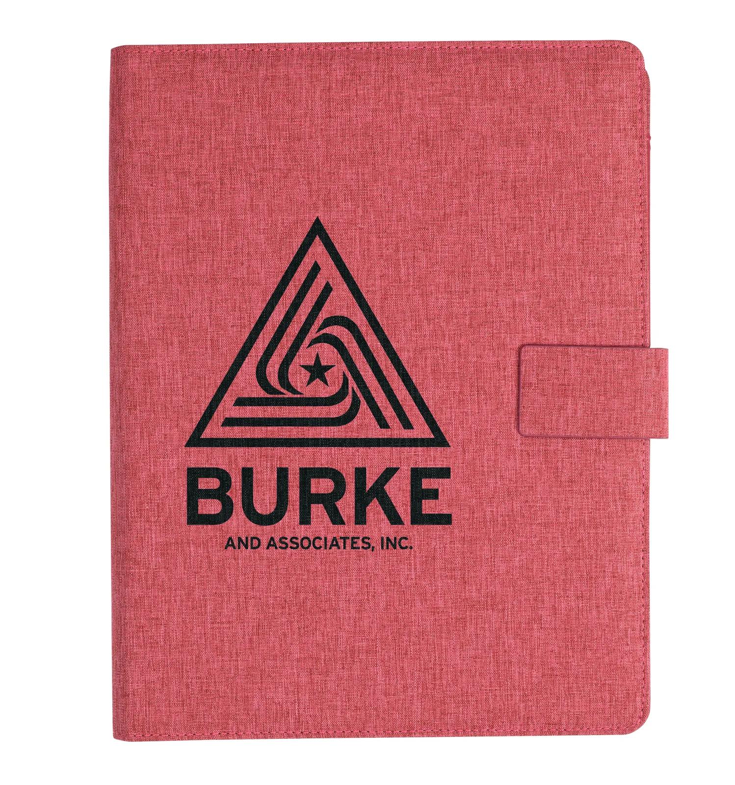 RPET Padfolio Heathered Recycled Magnetic Closure - 12.2 in - product view 11