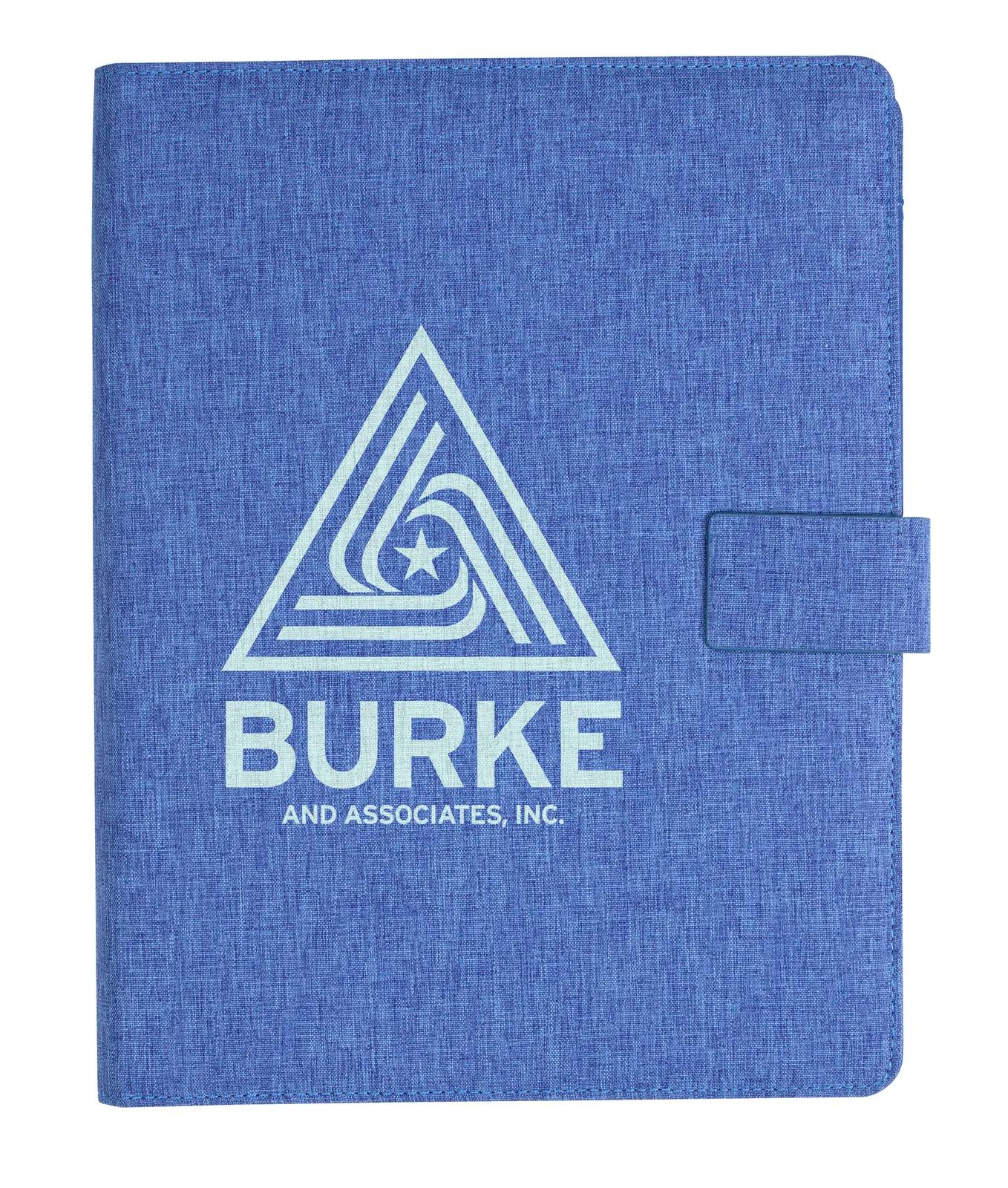 RPET Padfolio Heathered Recycled Magnetic Closure - 12.2 in - product view 12