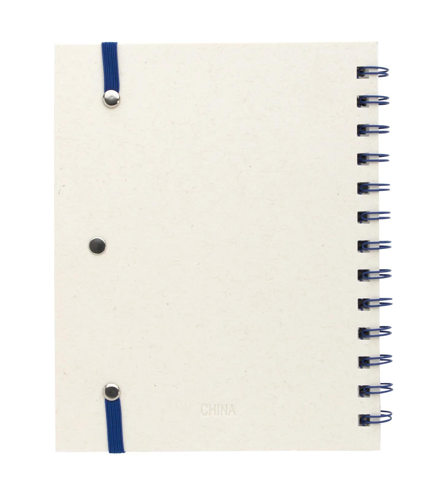Spiral Notebook with Pen Recycled Paper Cover - 7.06 x 5.5 in - product view 4