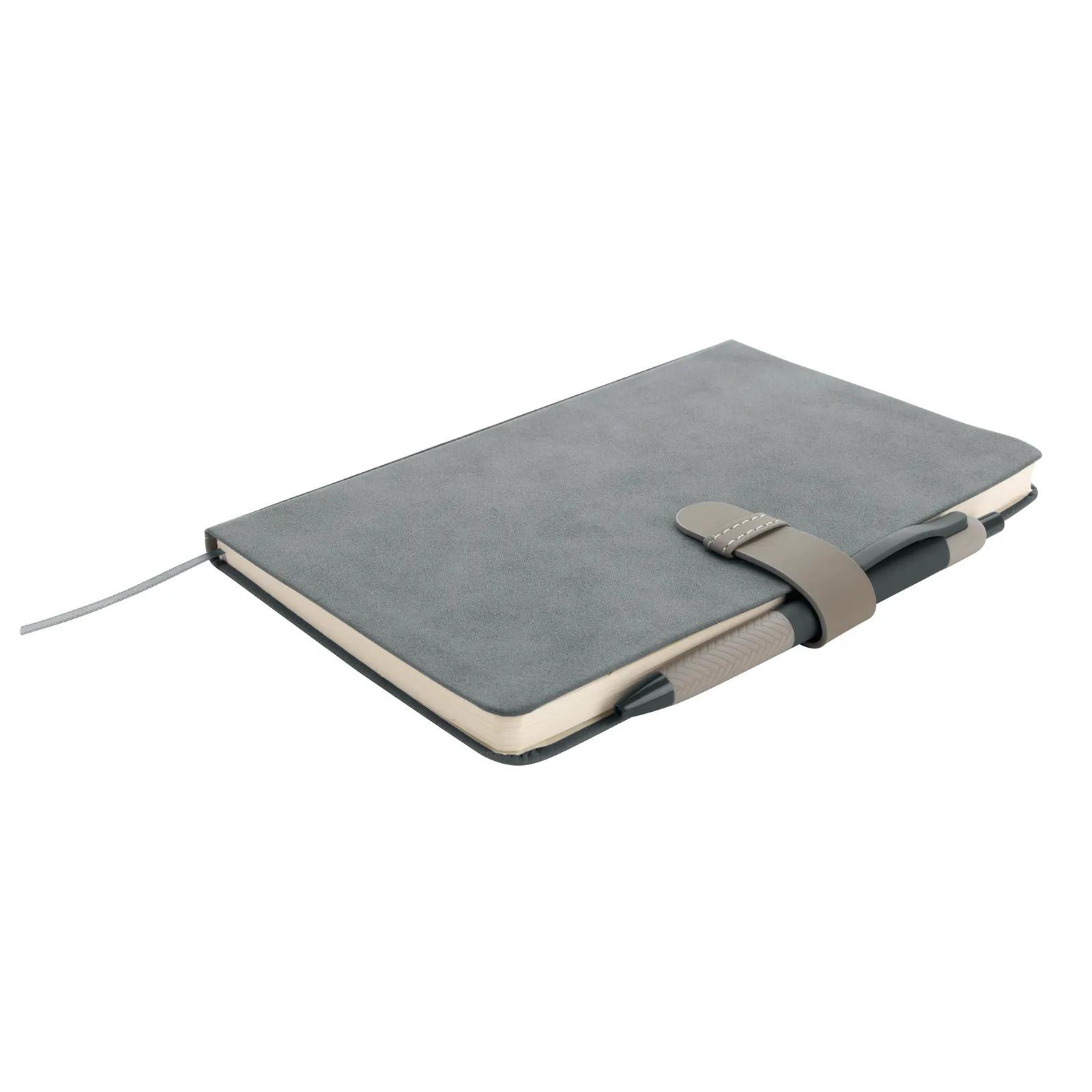 Soft Journal with Pen PU Leather Belt Closure - 8.27 x 5.33 in - product view 9