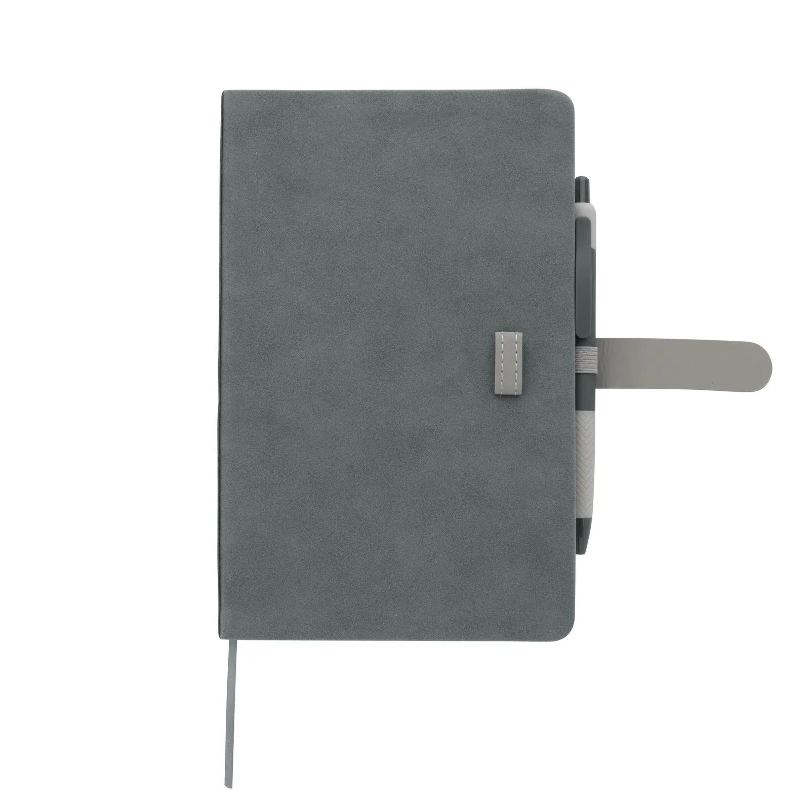 Soft Journal with Pen PU Leather Belt Closure - 8.27 x 5.33 in - product view 10