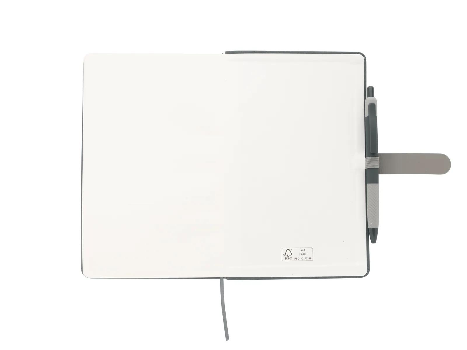 Soft Journal with Pen PU Leather Belt Closure - 8.27 x 5.33 in - product view 12