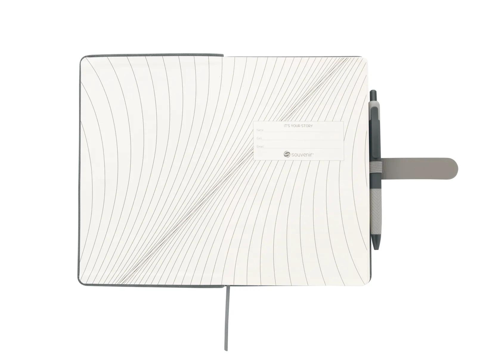 Soft Journal with Pen PU Leather Belt Closure - 8.27 x 5.33 in - product view 13