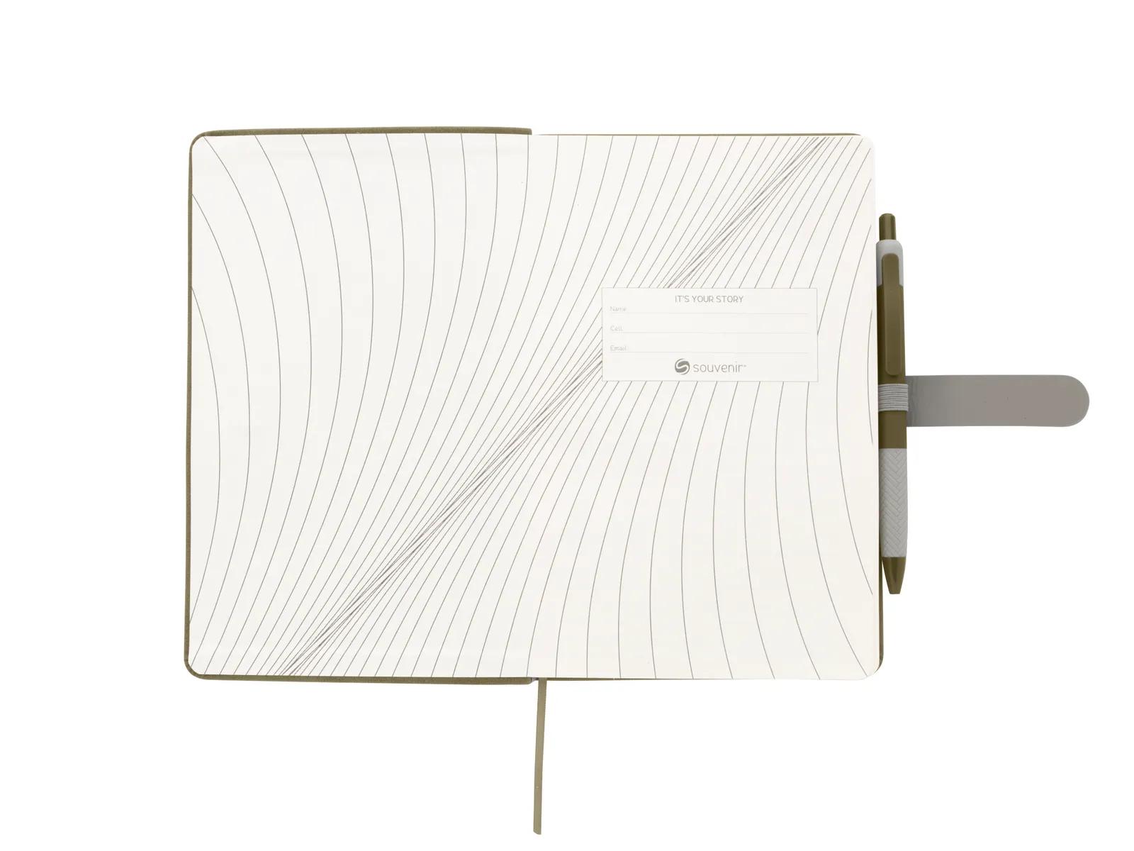 Soft Journal with Pen PU Leather Belt Closure - 8.27 x 5.33 in - product view 20