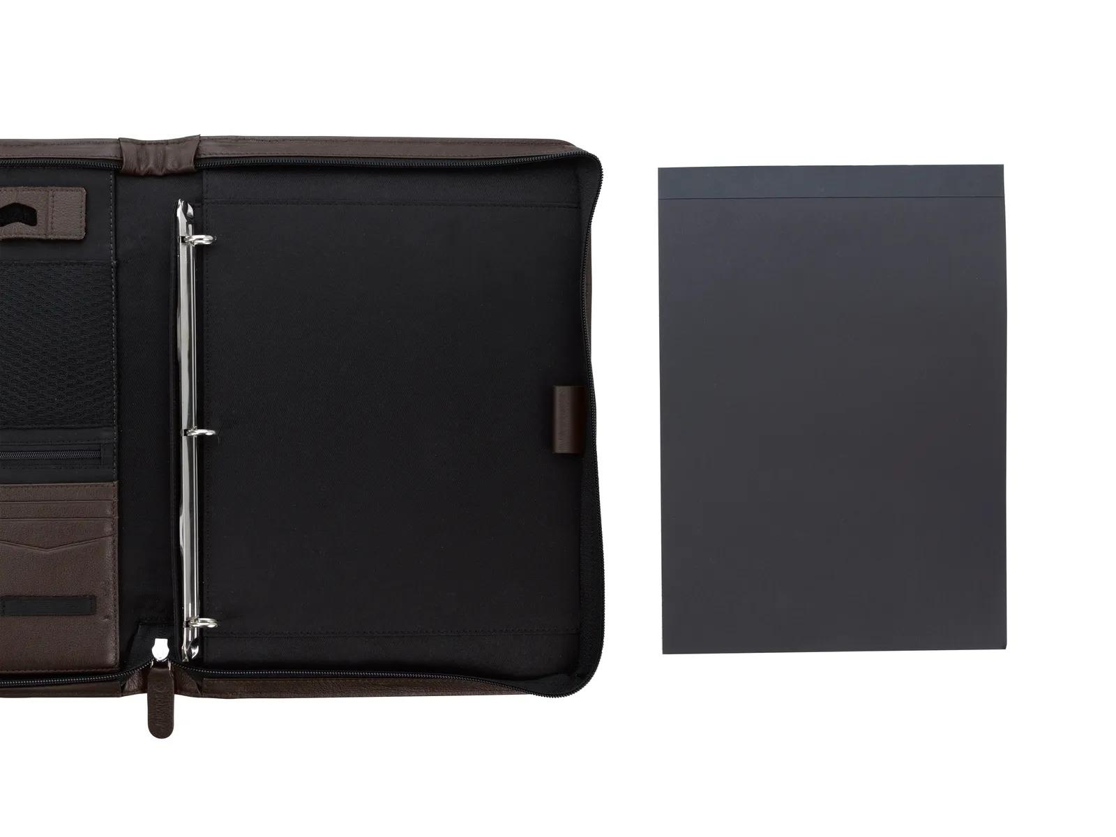 Leather Padfolio Zippered Handle Premium Organizer - 13 x 9.75 in - product view 27