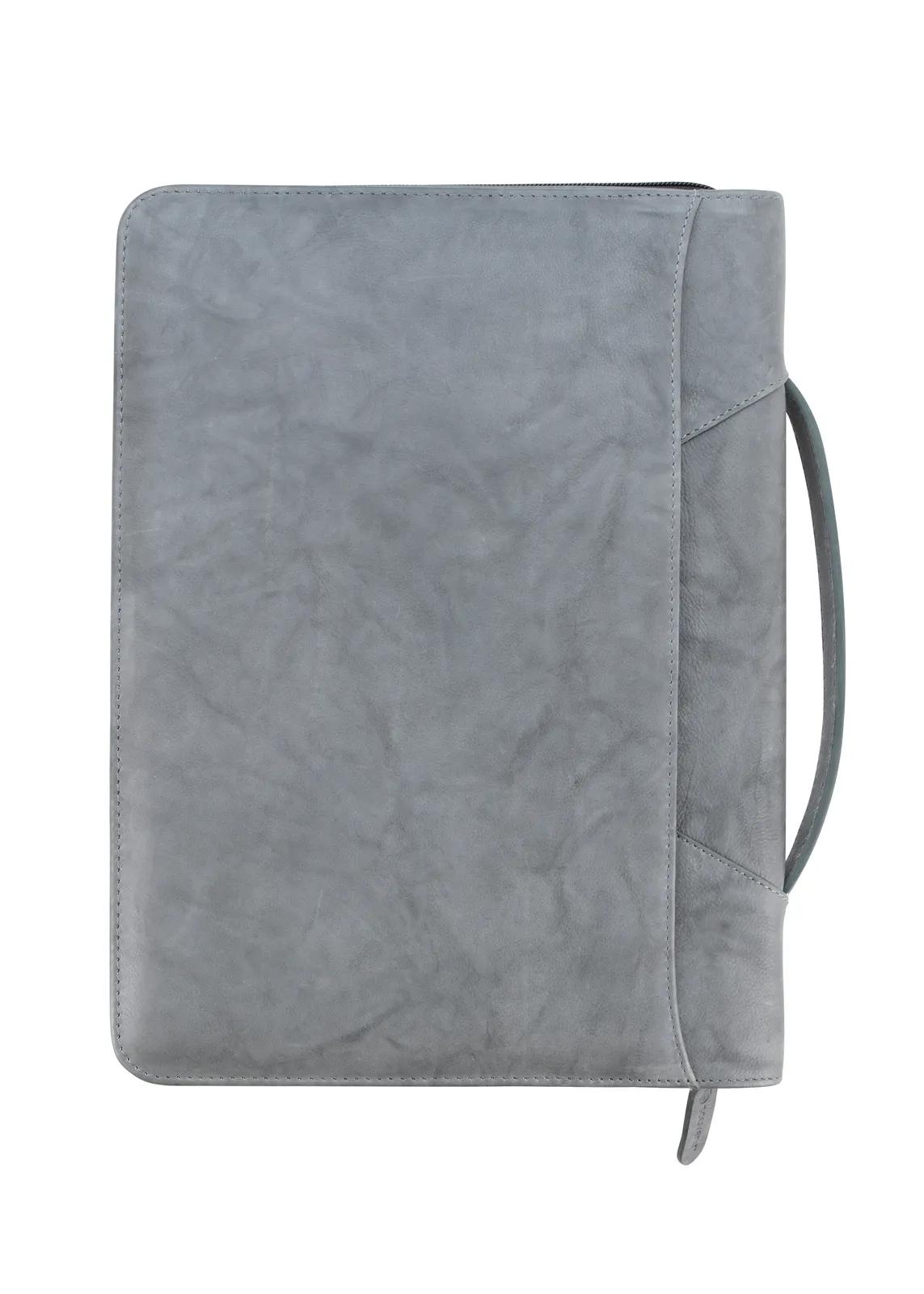 Leather Padfolio Zippered Handle Premium Organizer - 13 x 9.75 in - product view 28