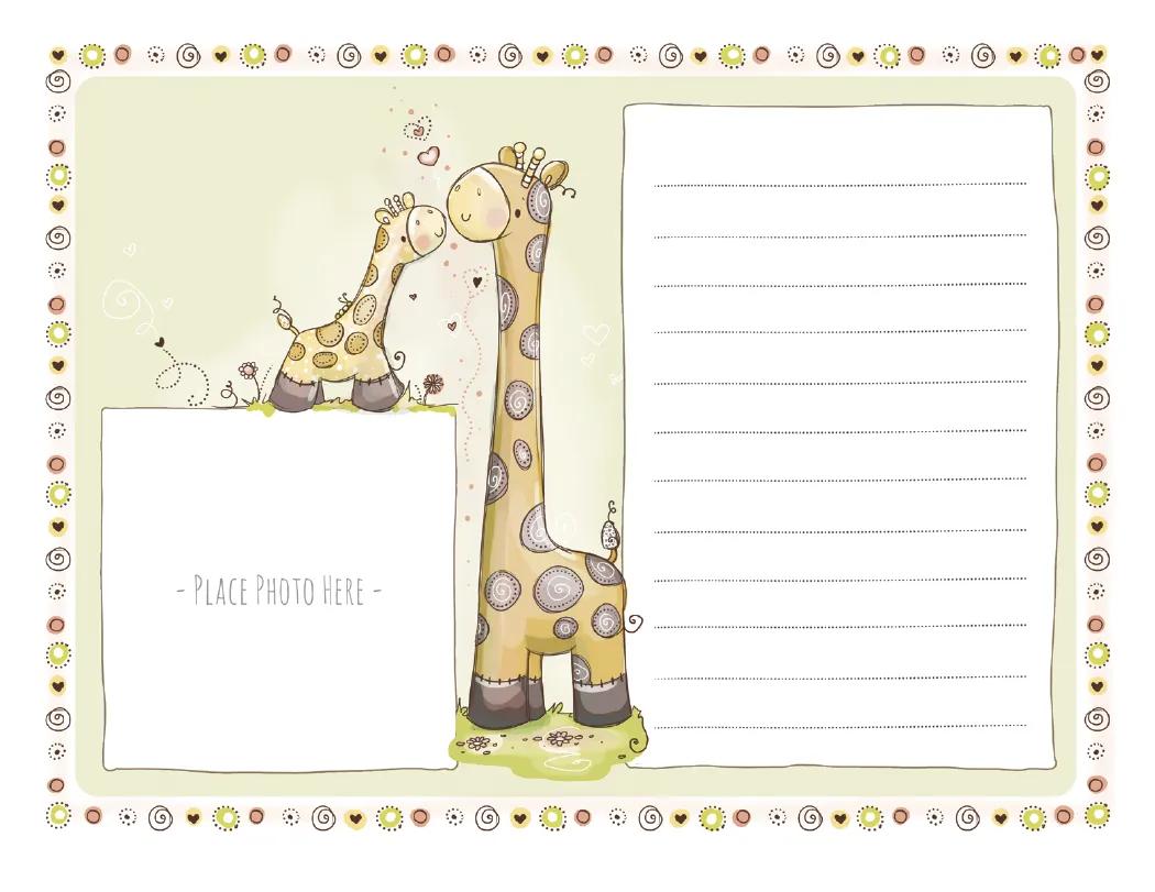 Baby First Year Calendar Rachelle Miller Art FSC - 18.5 x 11 in - product view 22