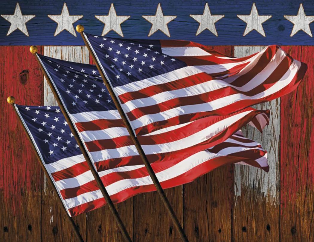 Patriotic America Wall Calendar Presidential Quotes - 18.5 x 11 in - product view 22