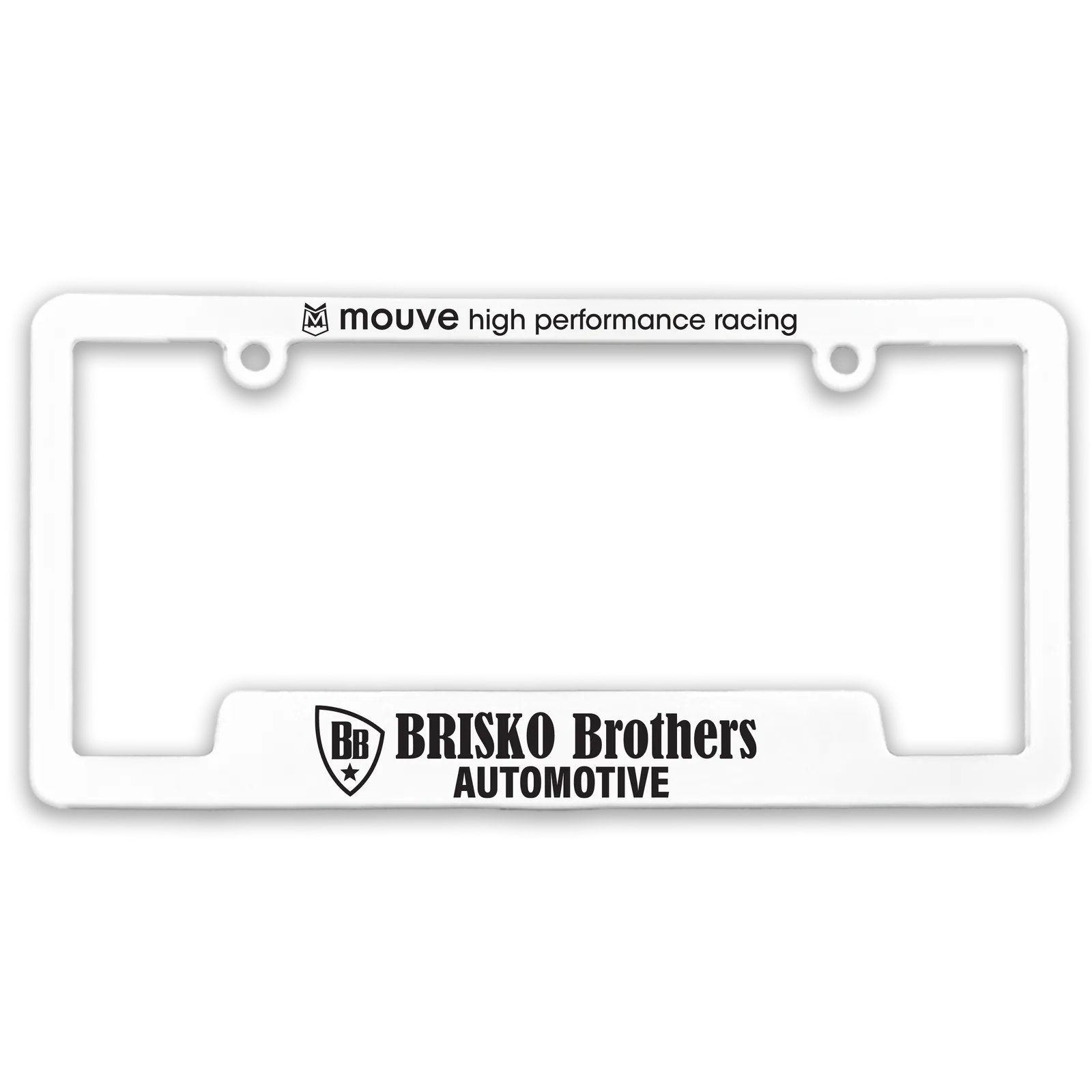 License Plate Frame Molded Polystyrene Raised Panels - 6.7 x 12.4 in - product view 4