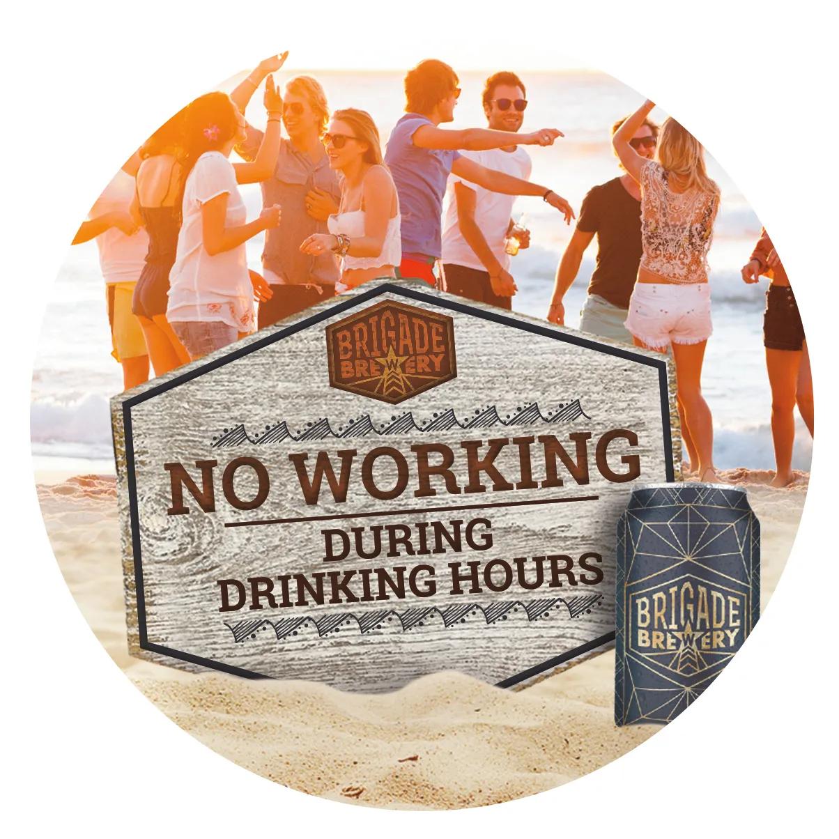 Round Coaster Bonded Leather Water Resistant - 3.75 in - product view 9