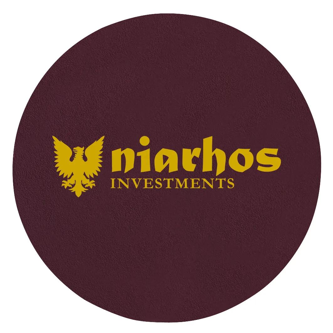 Round Coaster Bonded Leather Water Resistant - 3.75 in - product view 13