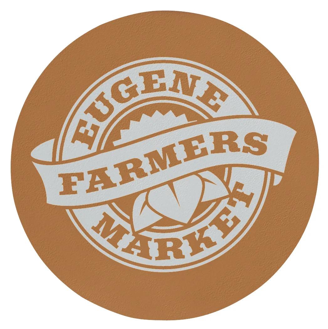 Round Coaster Bonded Leather Water Resistant - 3.75 in - product view 16