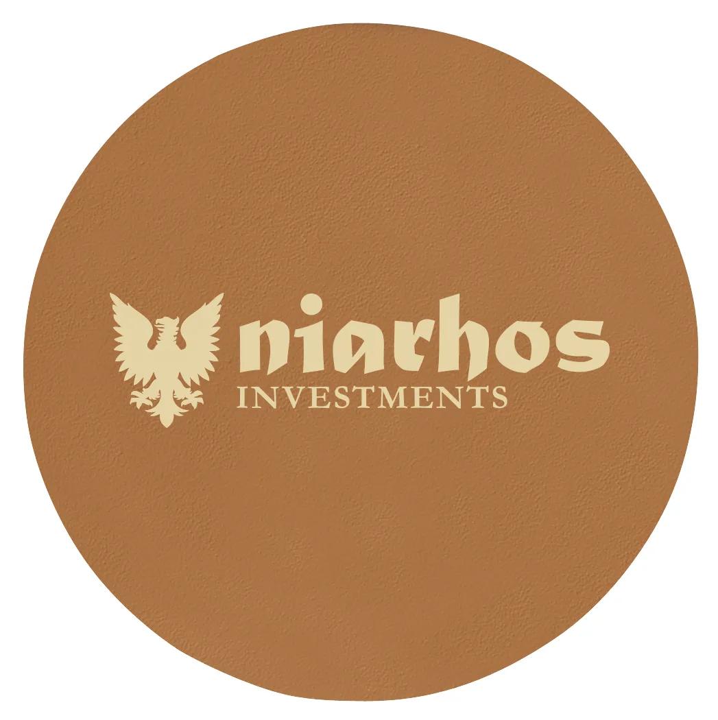 Round Coaster Bonded Leather Water Resistant - 3.75 in - product view 17