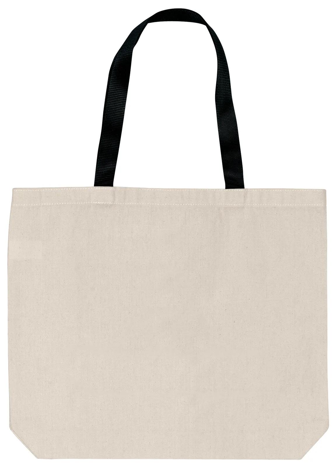 Custom Shoulder Tote Bag Cotton Long Handles - 14.5 x 16.5 x 3 in - product view 3