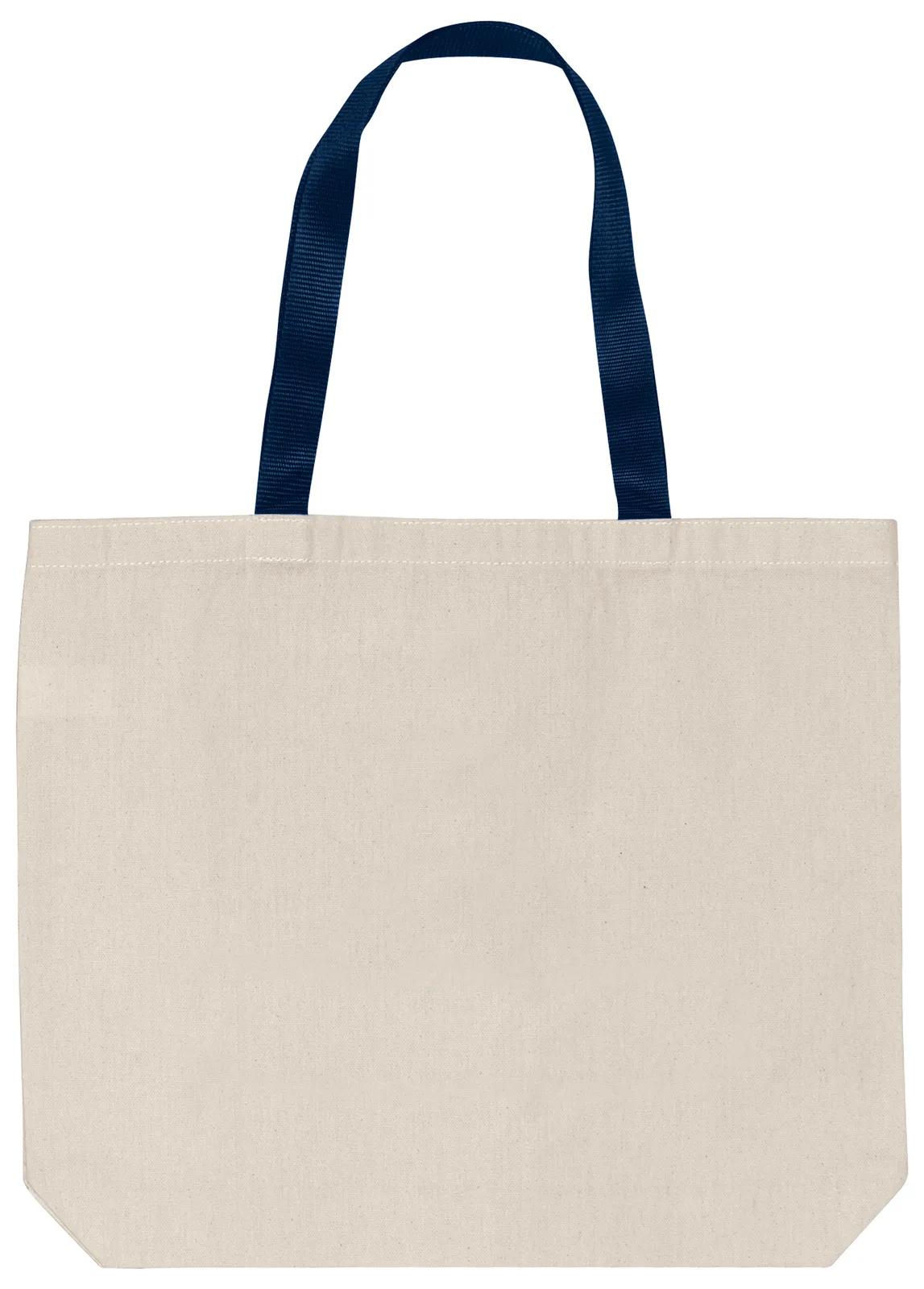 Custom Shoulder Tote Bag Cotton Long Handles - 14.5 x 16.5 x 3 in - product view 4