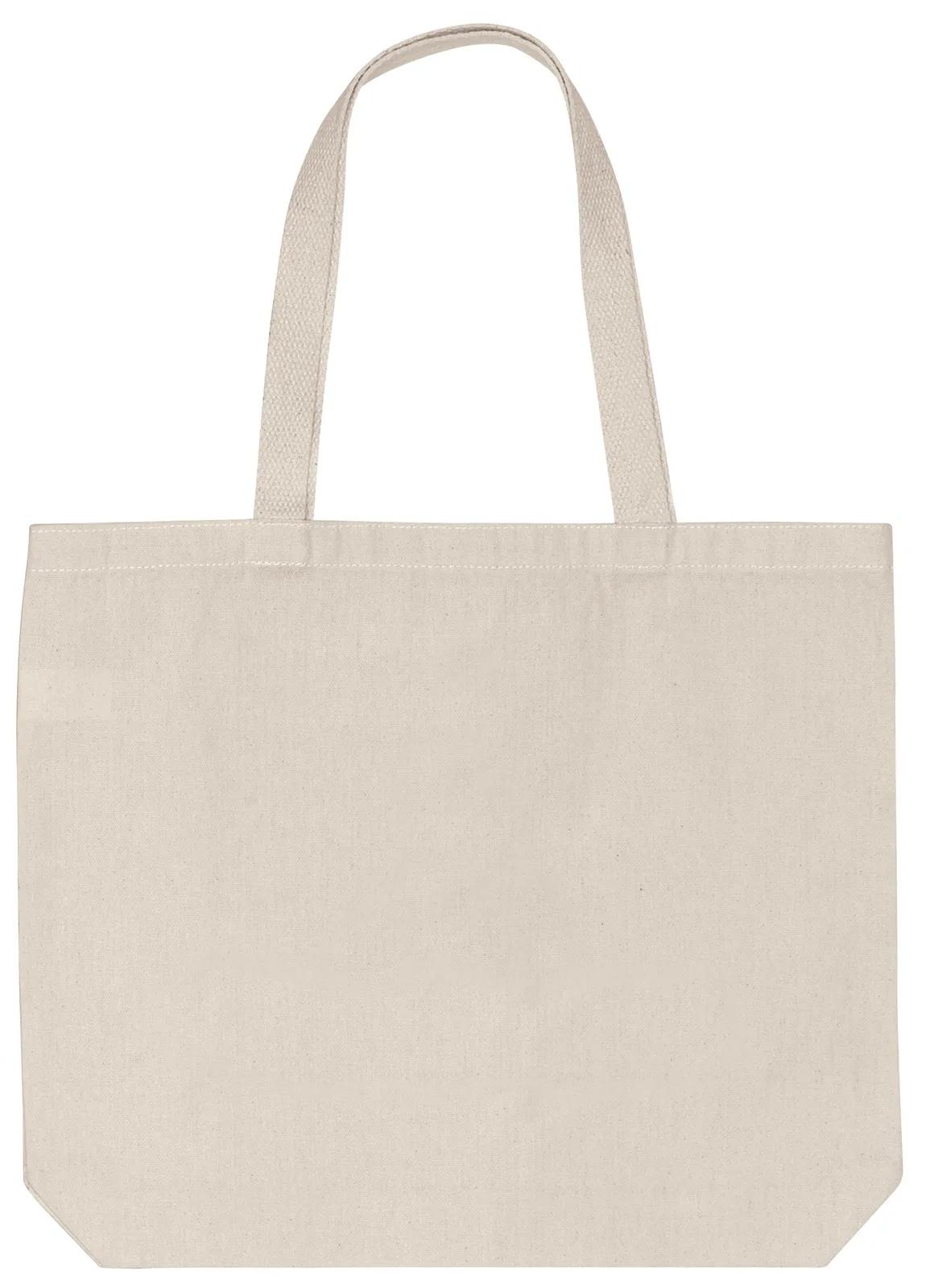 Custom Shoulder Tote Bag Cotton Long Handles - 14.5 x 16.5 x 3 in - product view 5