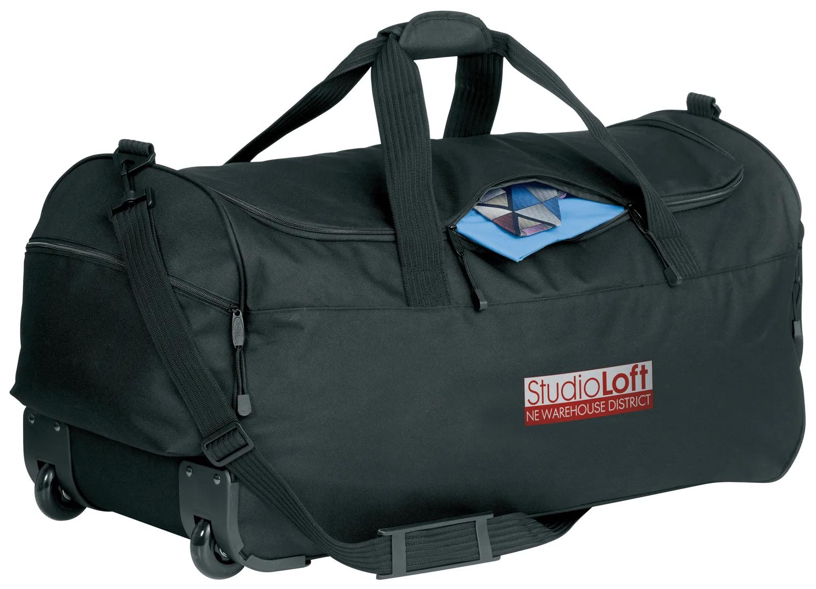 Wheeled Duffel Bag Telescopic Handle 600D Polyester - 15 x 30 x 13 in - product view 2