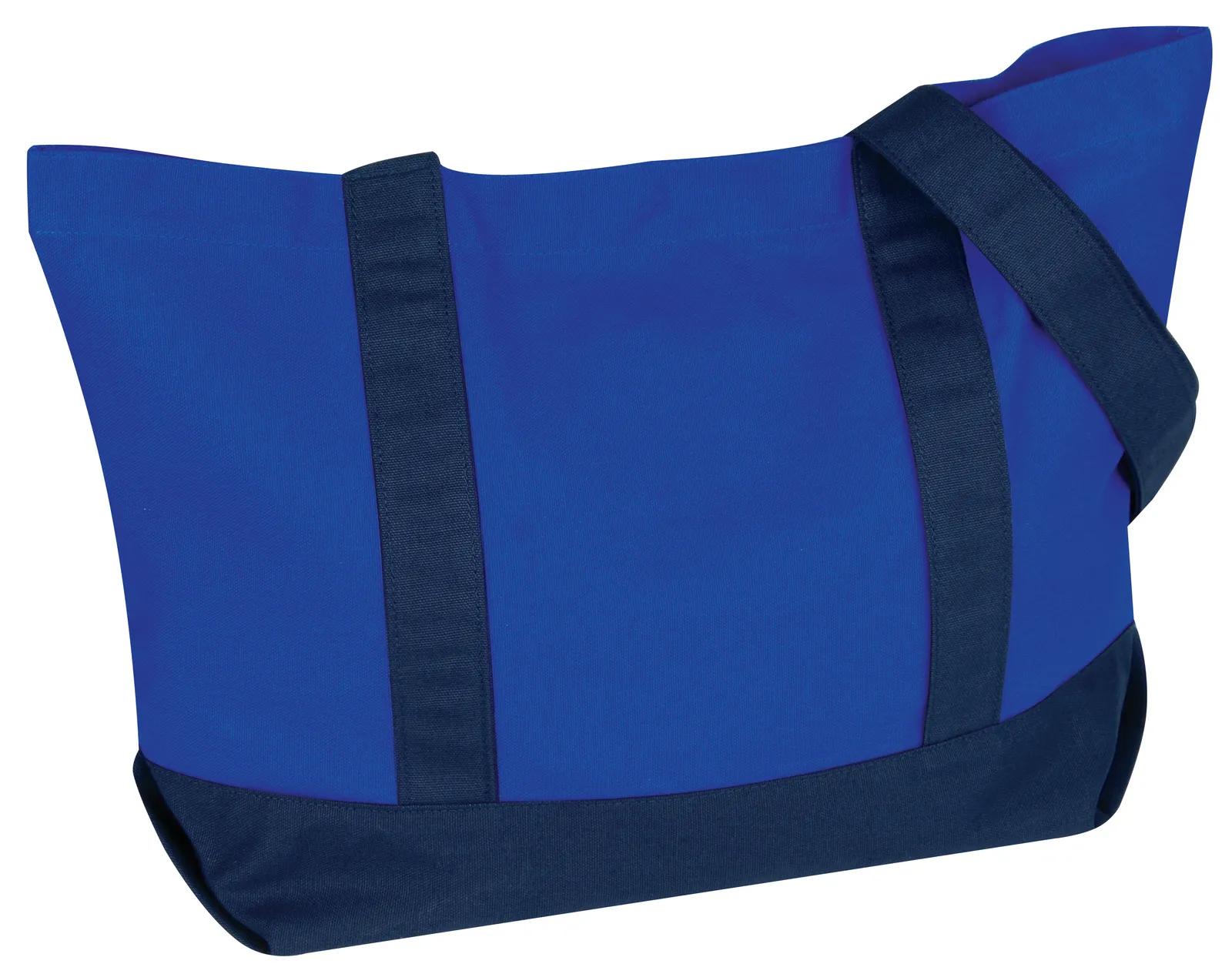 Custom Tote Bag Cotton Canvas Snap Closure - 13 x 20 x 6 in - product view 4