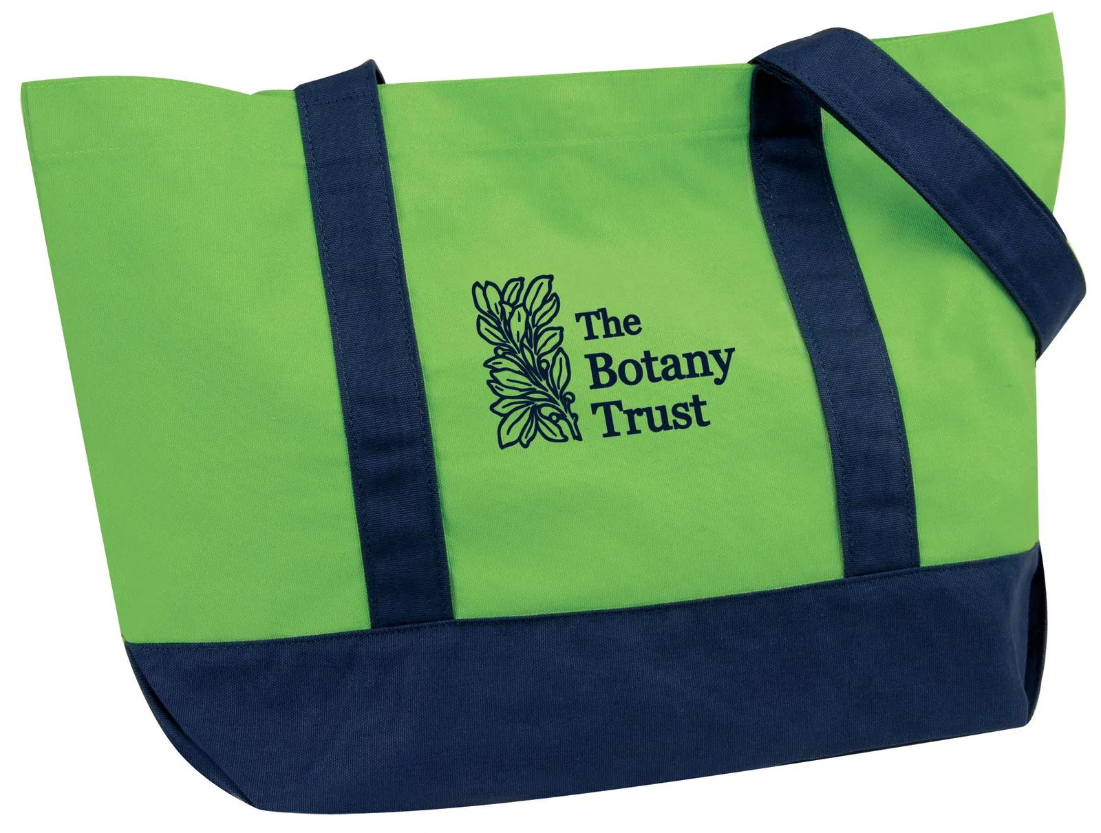 Custom Tote Bag Cotton Canvas Snap Closure - 13 x 20 x 6 in - product view 13