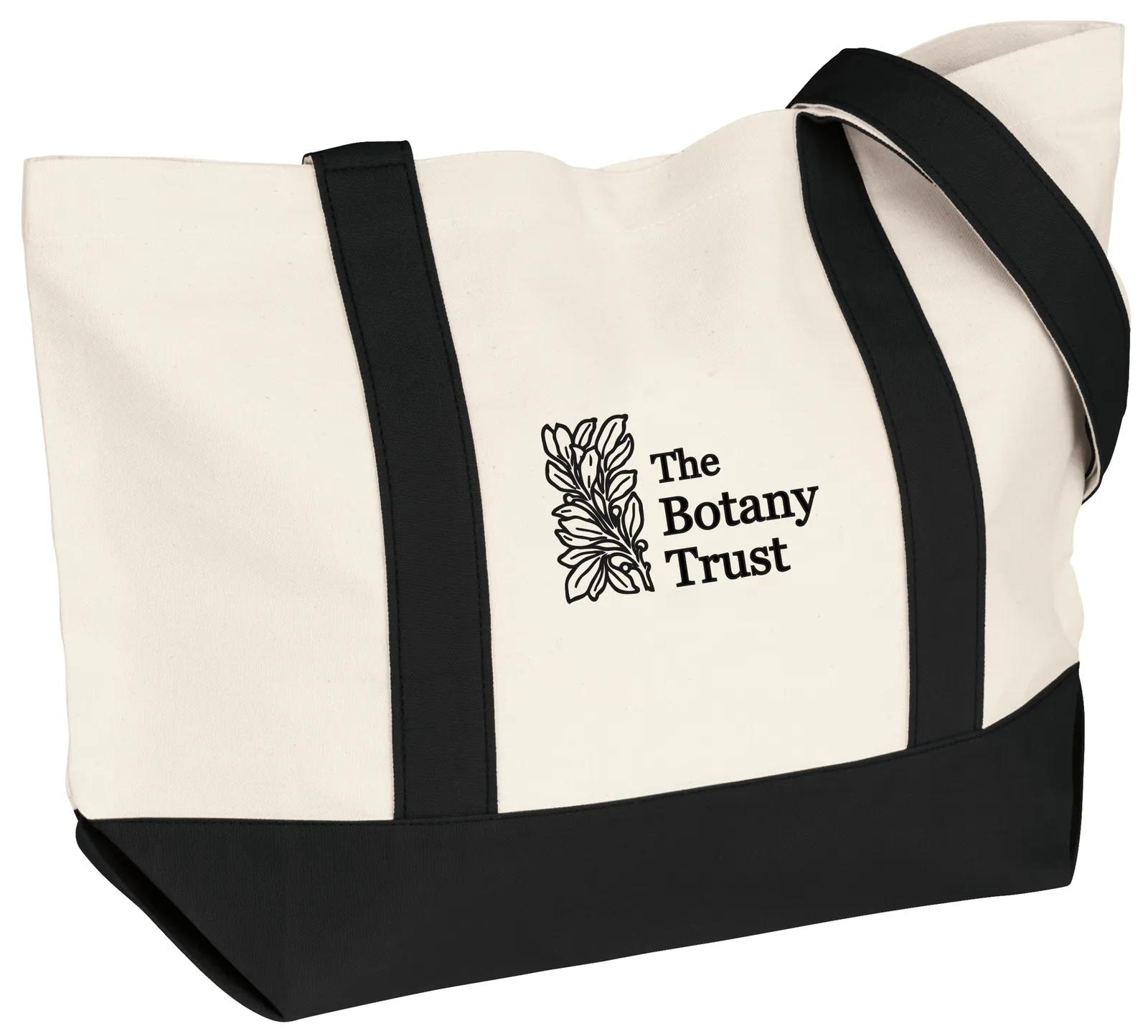 Custom Tote Bag Cotton Canvas Snap Closure - 13 x 20 x 6 in - product view 15