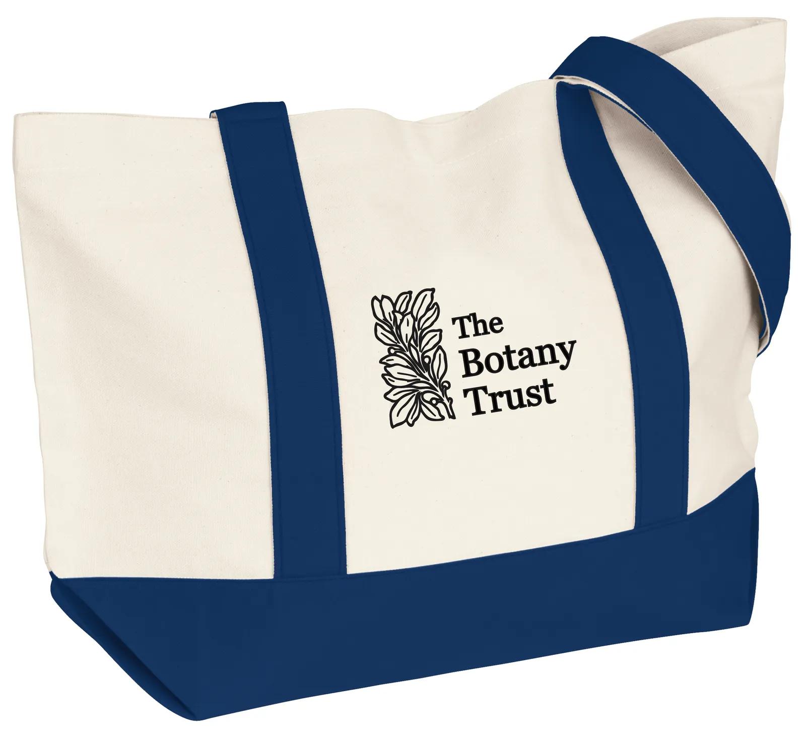 Custom Tote Bag Cotton Canvas Snap Closure - 13 x 20 x 6 in - product view 16