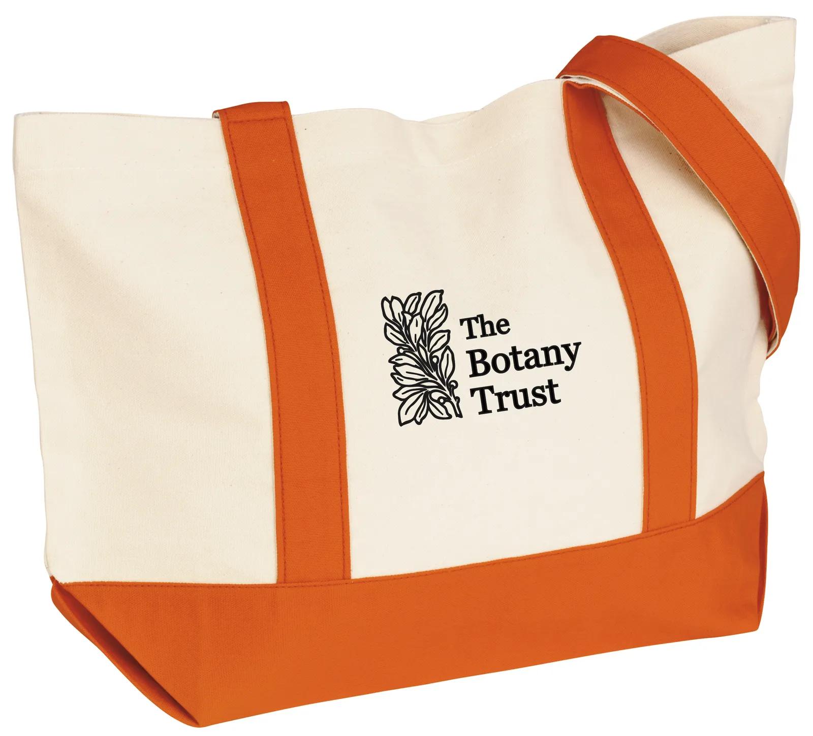 Custom Tote Bag Cotton Canvas Snap Closure - 13 x 20 x 6 in - product view 17