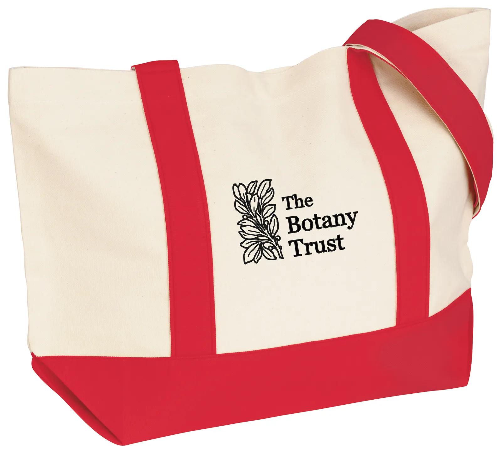 Custom Tote Bag Cotton Canvas Snap Closure - 13 x 20 x 6 in - product view 20