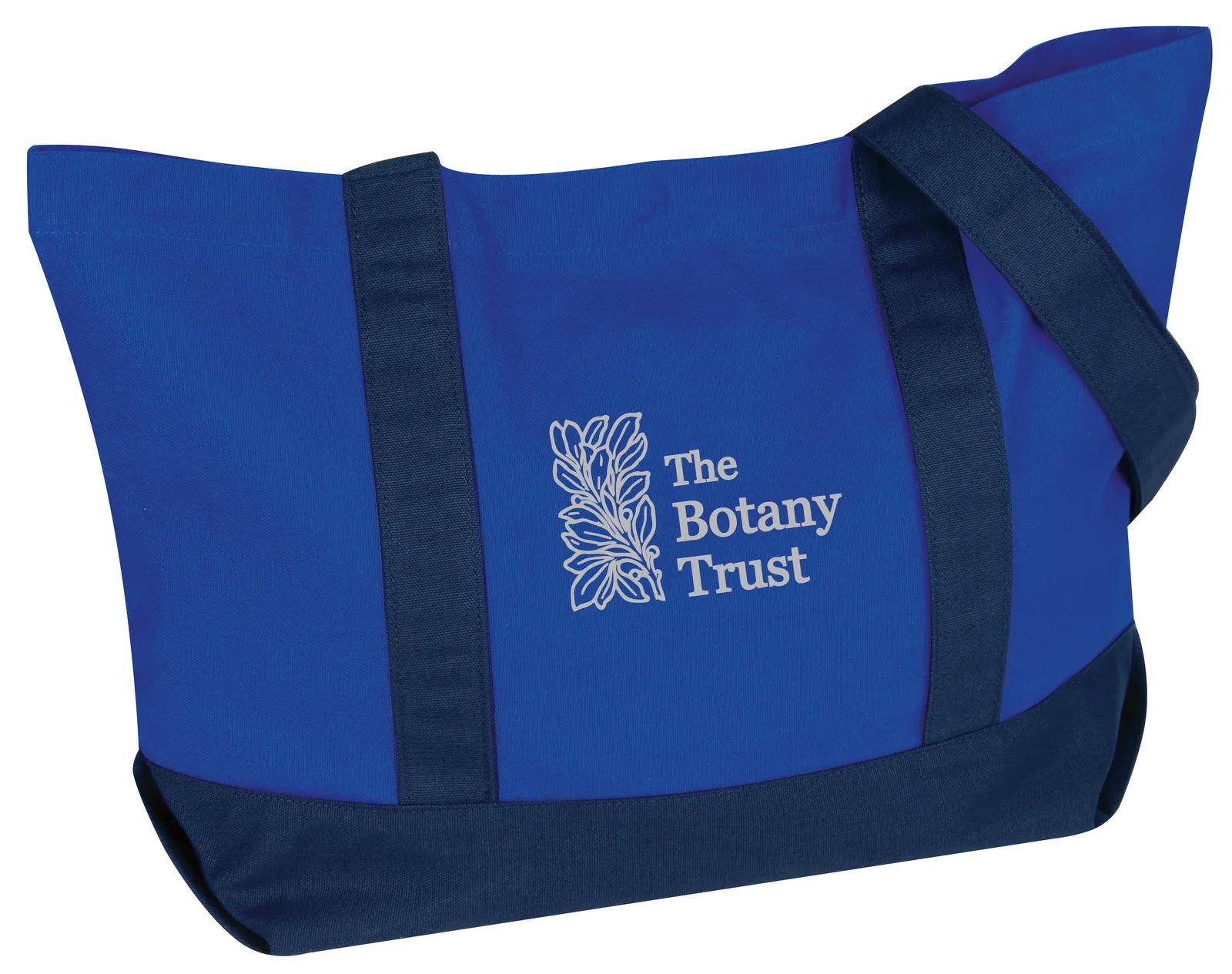 Custom Tote Bag Cotton Canvas Snap Closure - 13 x 20 x 6 in - product view 21