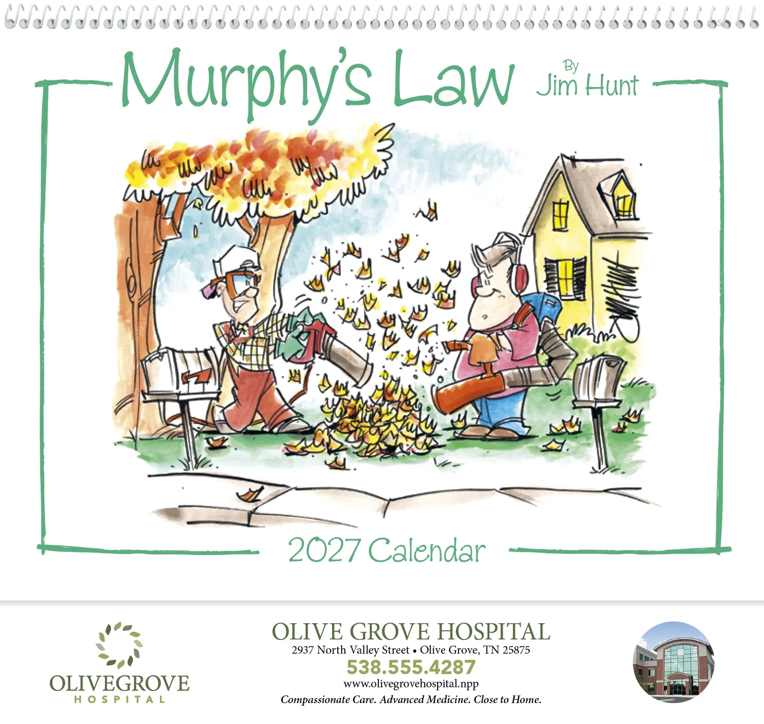 Murphy's Law Wall Calendar FSC Paper UV Coated - 18.5 x 11 in - product view 15