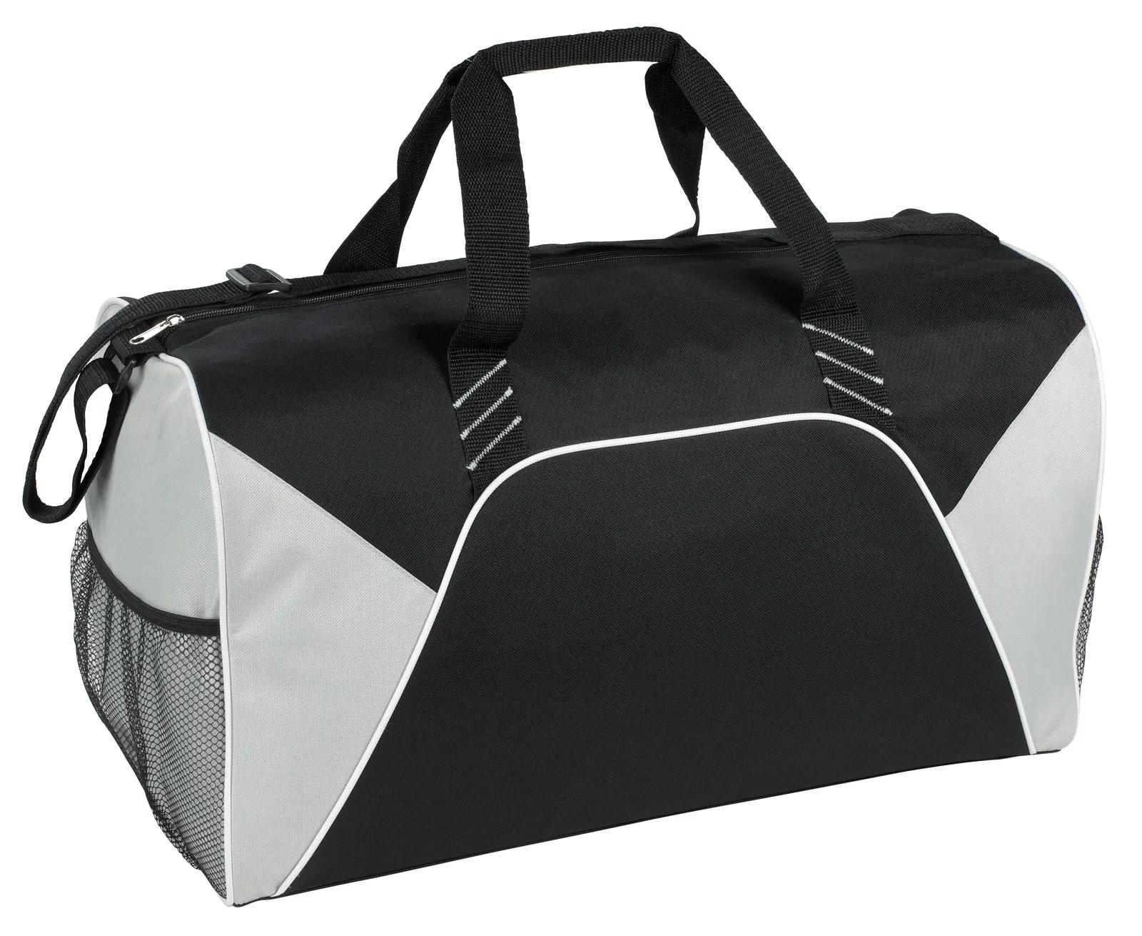 Sport Duffel Bag Color Panels 600D Polyester - 11 x 17.5 x 10 in - product view 2