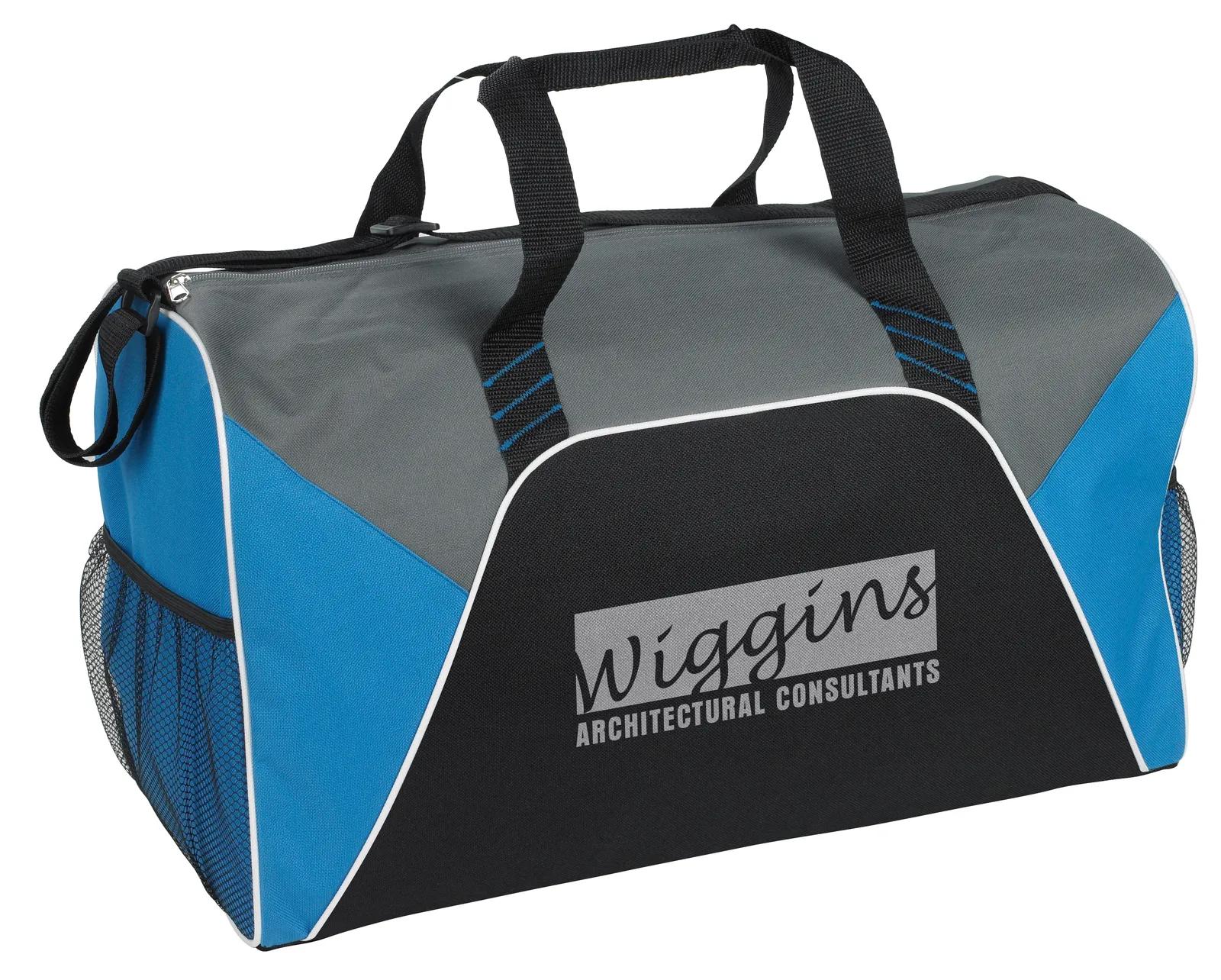 Sport Duffel Bag Color Panels 600D Polyester - 11 x 17.5 x 10 in - product view 4