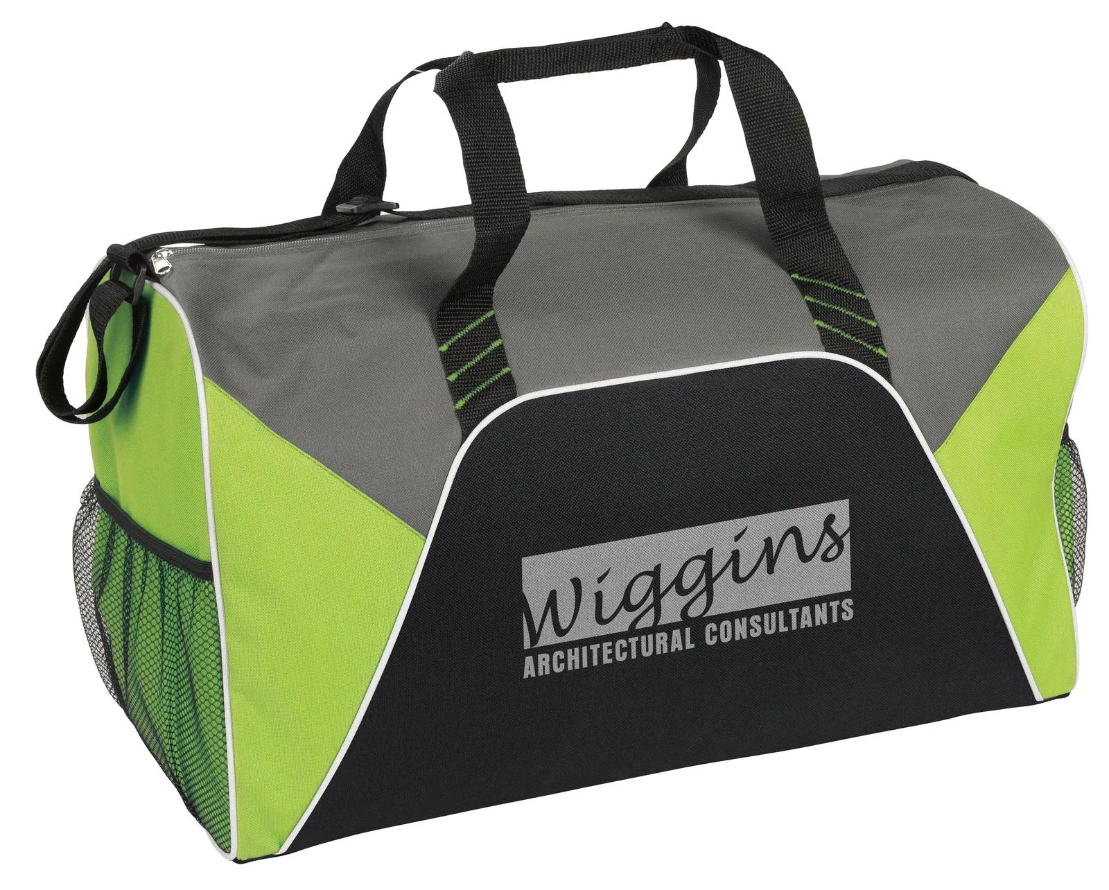 Sport Duffel Bag Color Panels 600D Polyester - 11 x 17.5 x 10 in - product view 5