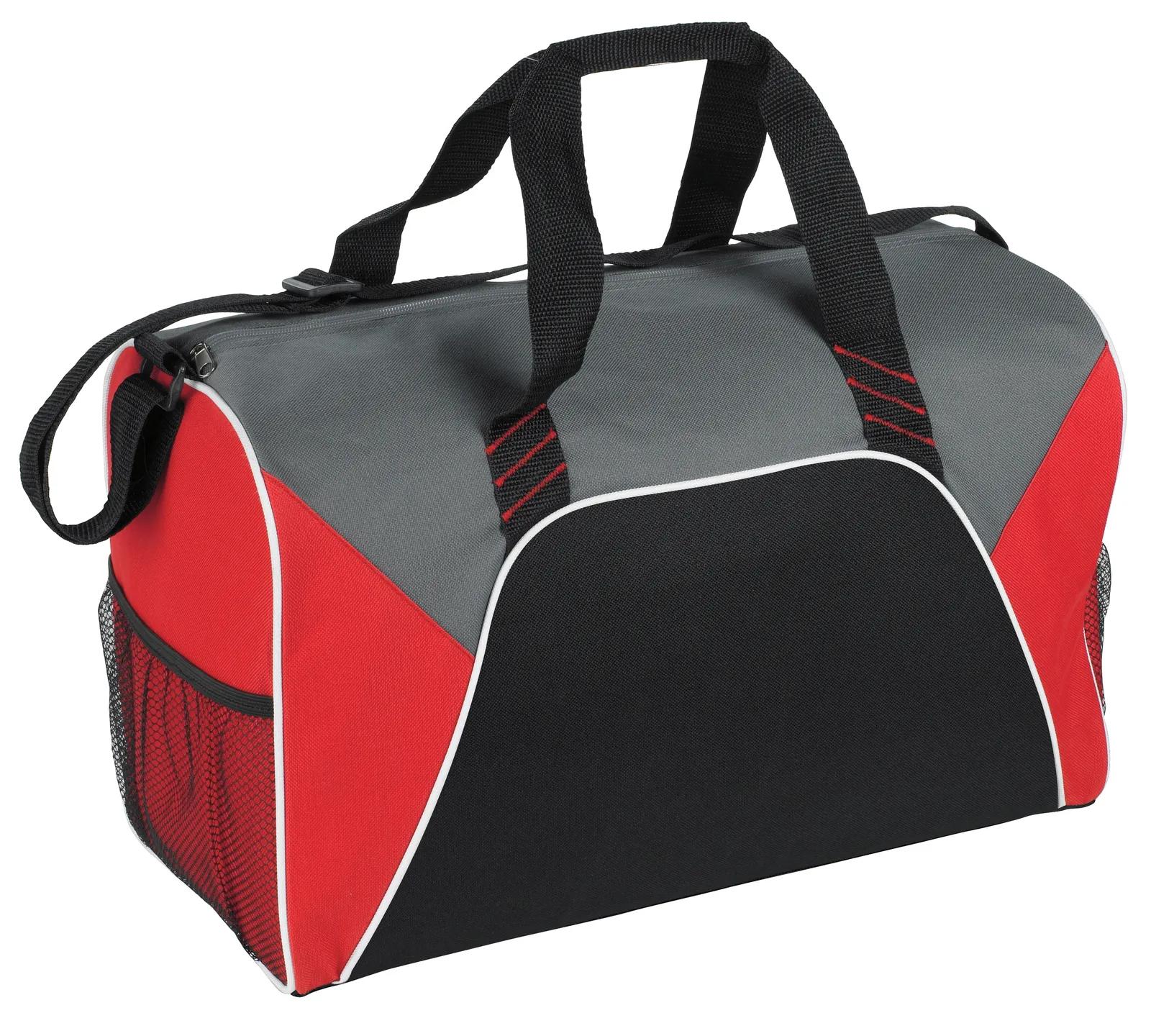 Sport Duffel Bag Color Panels 600D Polyester - 11 x 17.5 x 10 in - product view 8