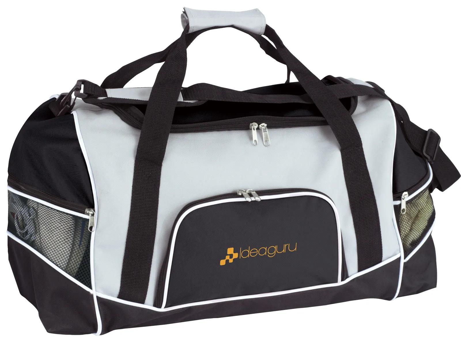 Tri-Pocket Sport Duffel Padded Strap 600D - 12.61 x 17.34 x 12.21 in - product view 4