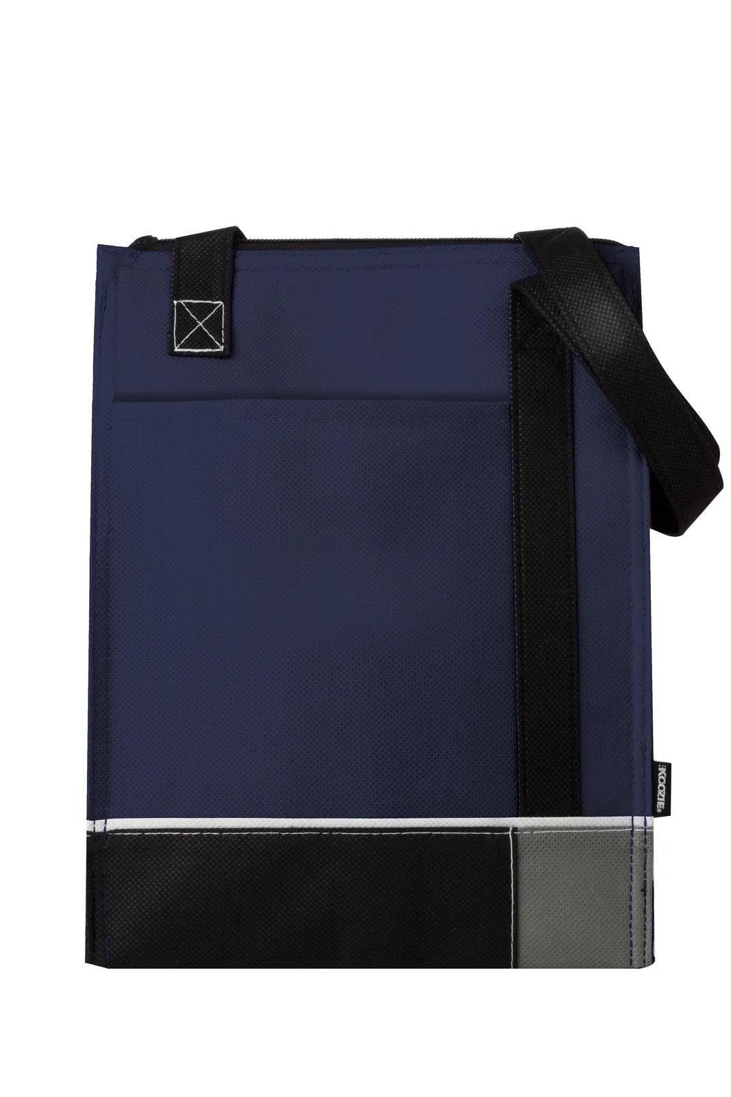 Tri-Tone Lunch Bag Thermal Lined Non-Woven - 12.25 x 8.625 x 5.5 in - product view 5